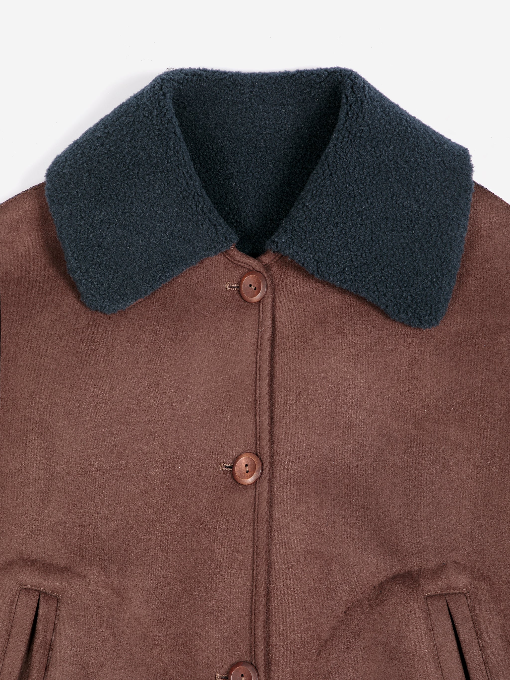 BOBO CHOSES Jacket "Soft Sherpa" dark brown
