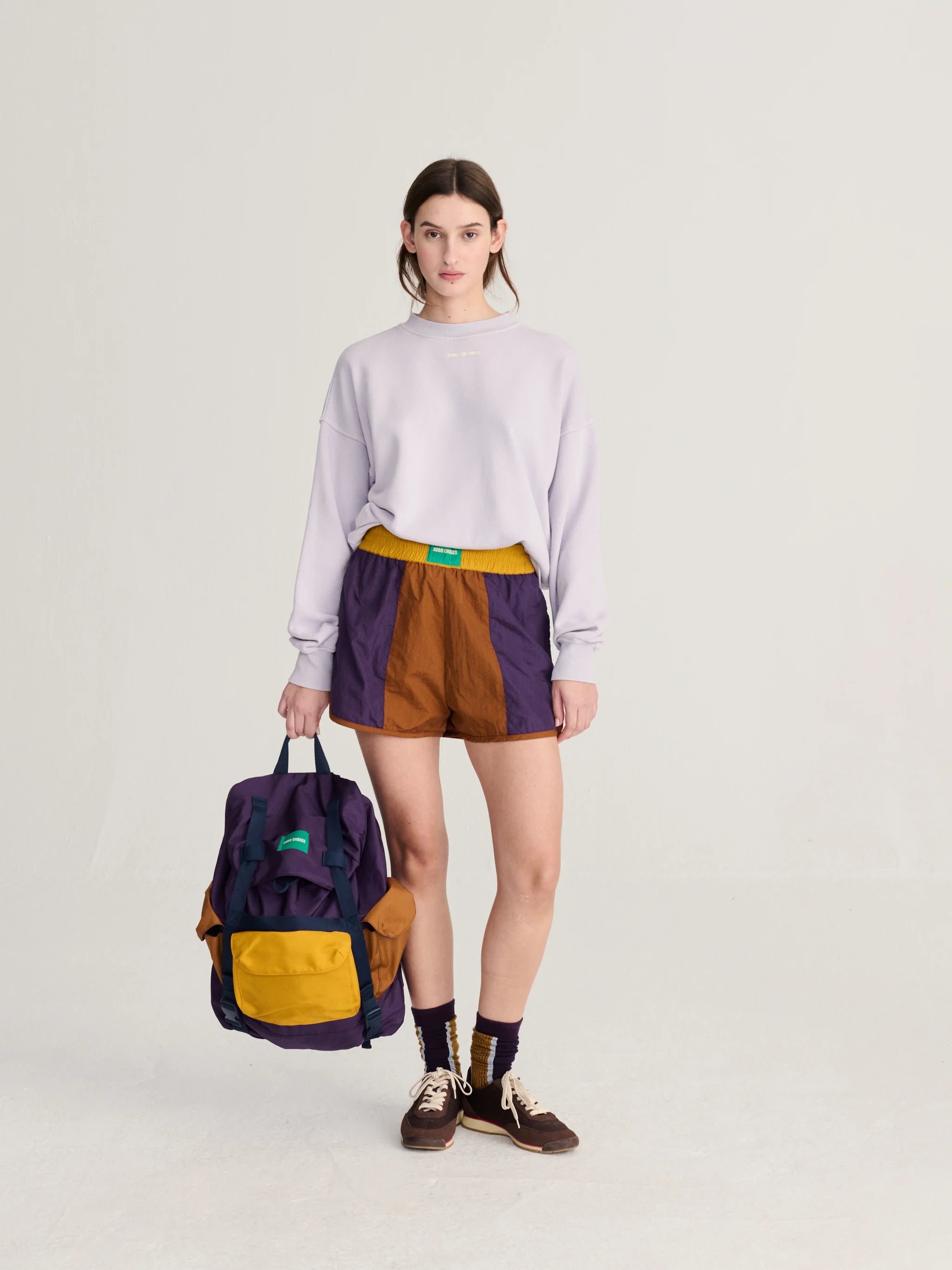 BOBO CHOSES Backpack "Color block" violet