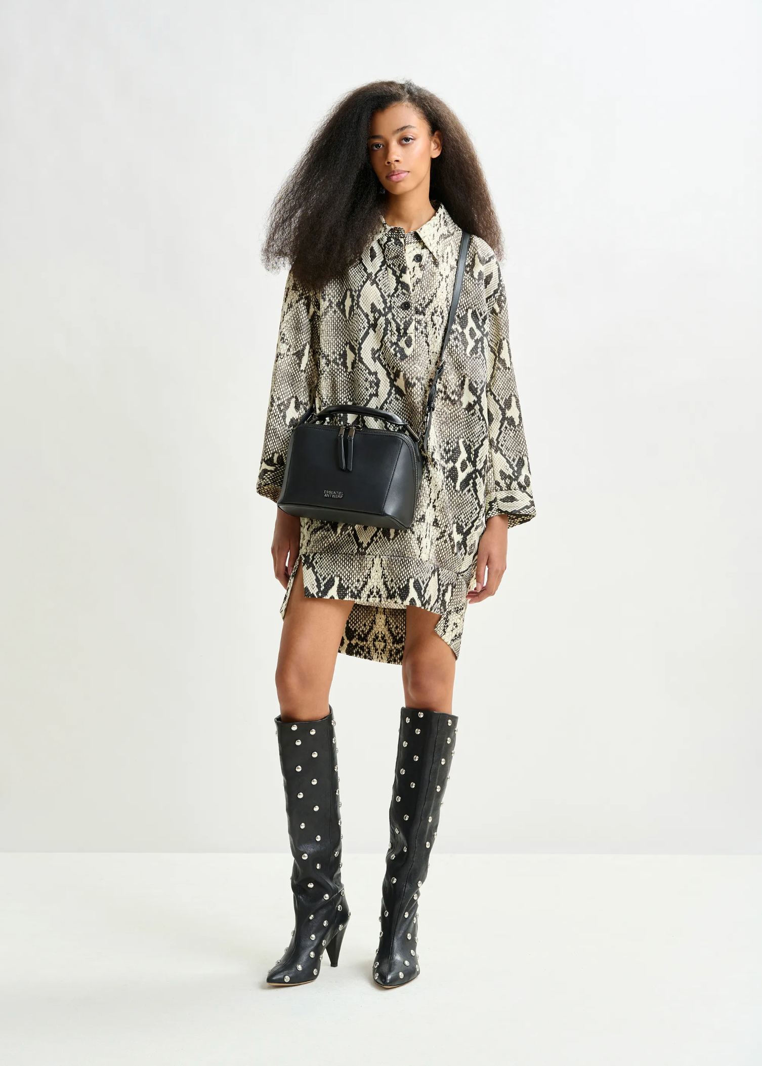 ESSENTIEL ANTWERP Dress "Illuminata" beige