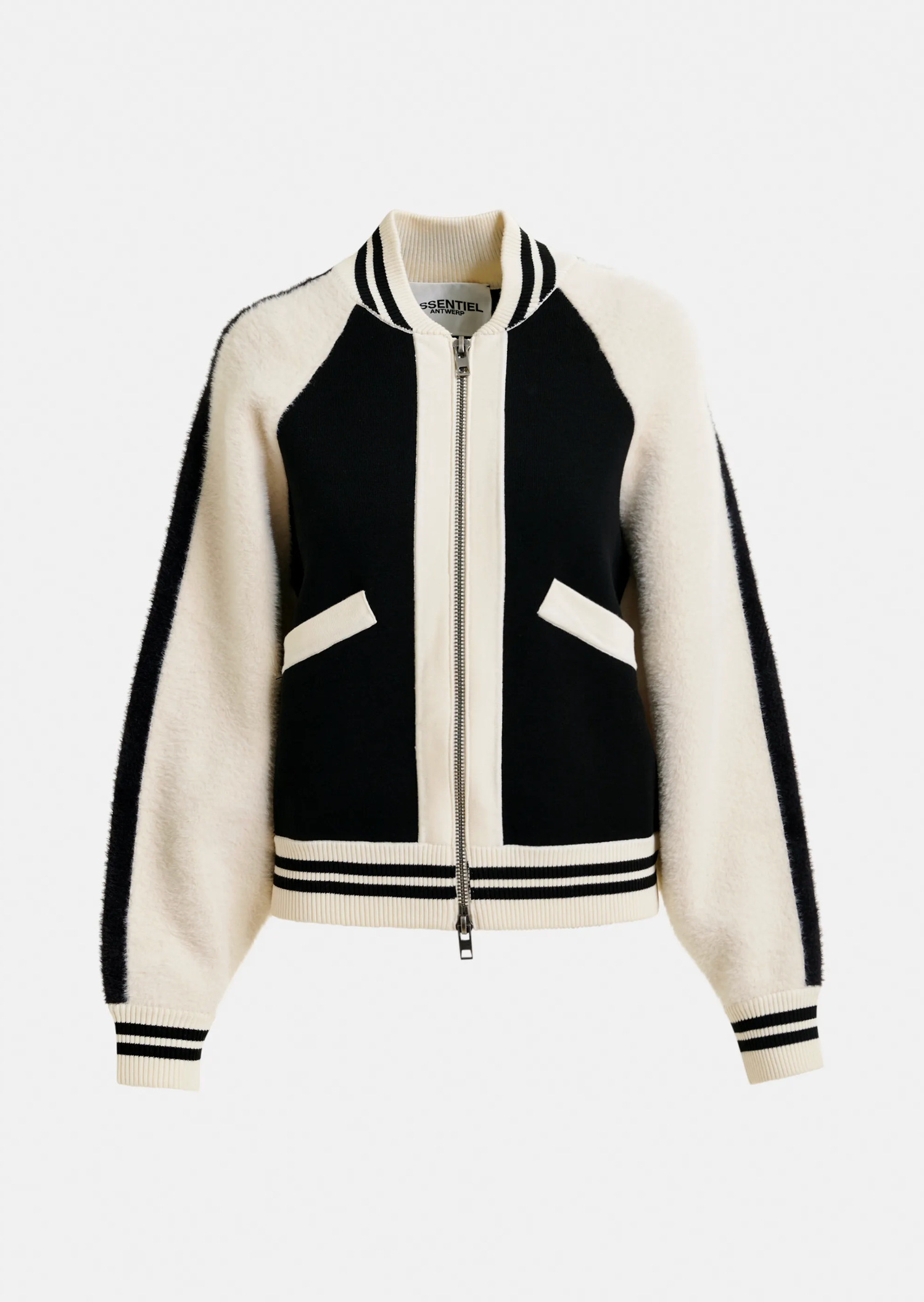 ESSENTIEL ANTWERP Cardigan "Idol" black/white