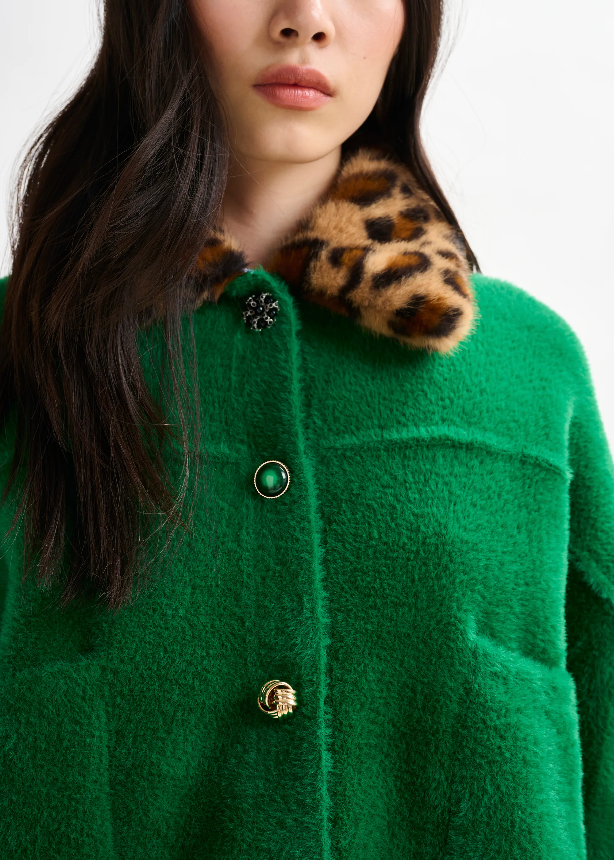 ESSENTIEL ANTWERP Cardigan "Intention" green