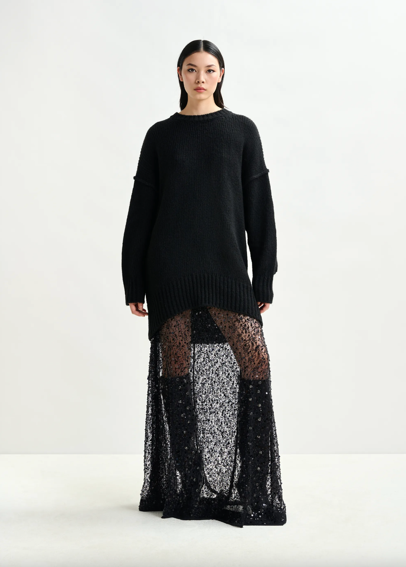 ESSENTIEL ANTWERP Skirt "Isequins" black