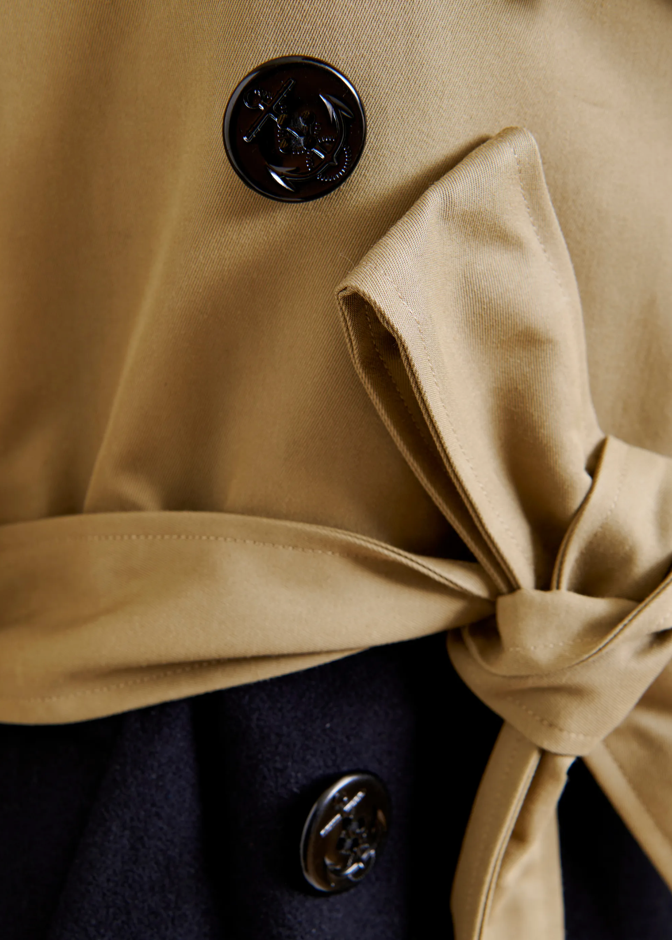 ESSENTIEL ANTWERP Trenchcoat "Just" beige/navy