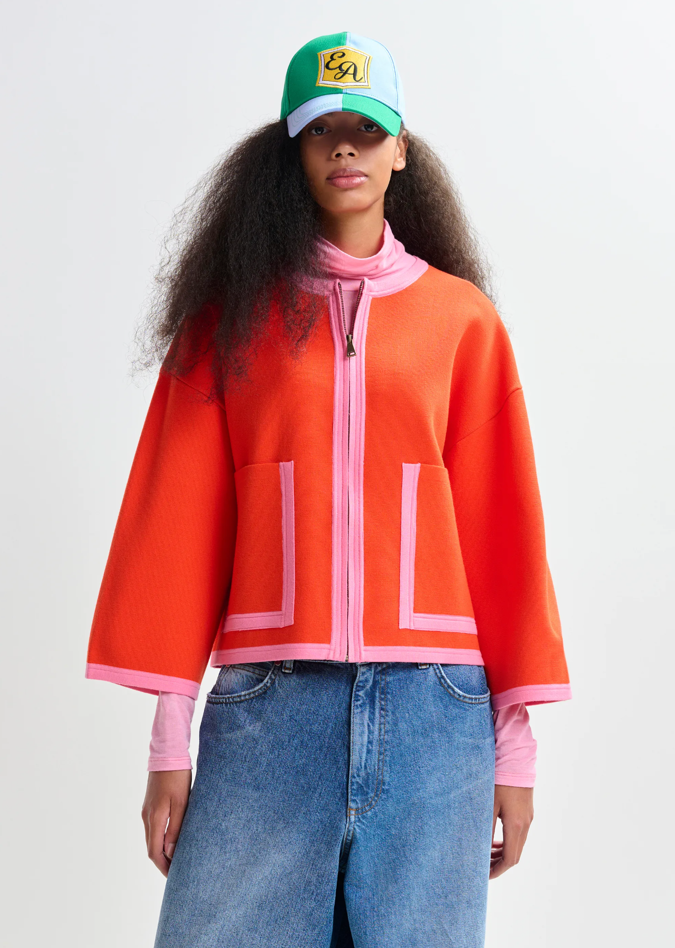 ESSENTIEL ANTWERP Cardigan "Jani" orange/pink