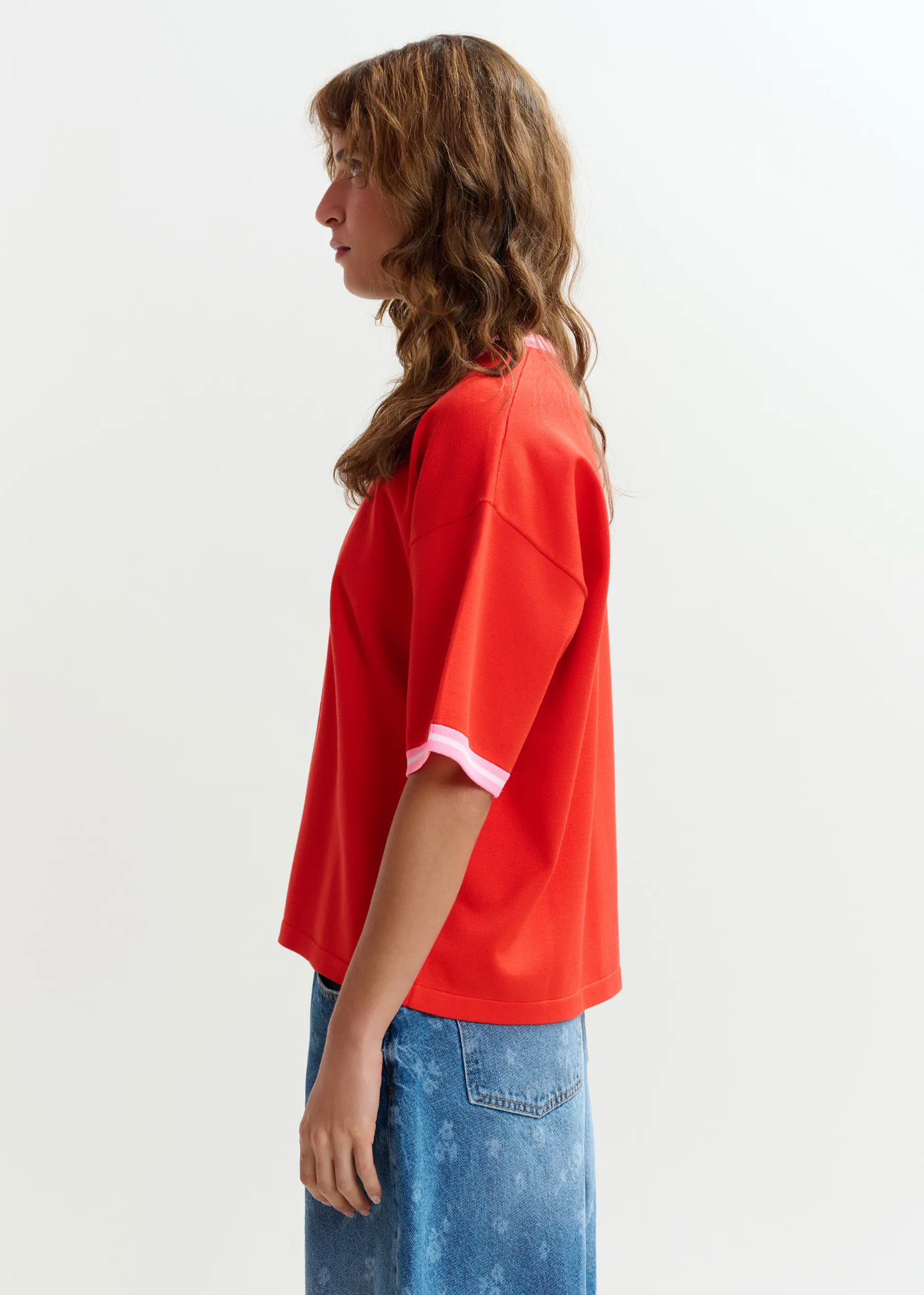 ESSENTIEL ANTWERP T-Shirt Knit "Jefinitely" orange brulee