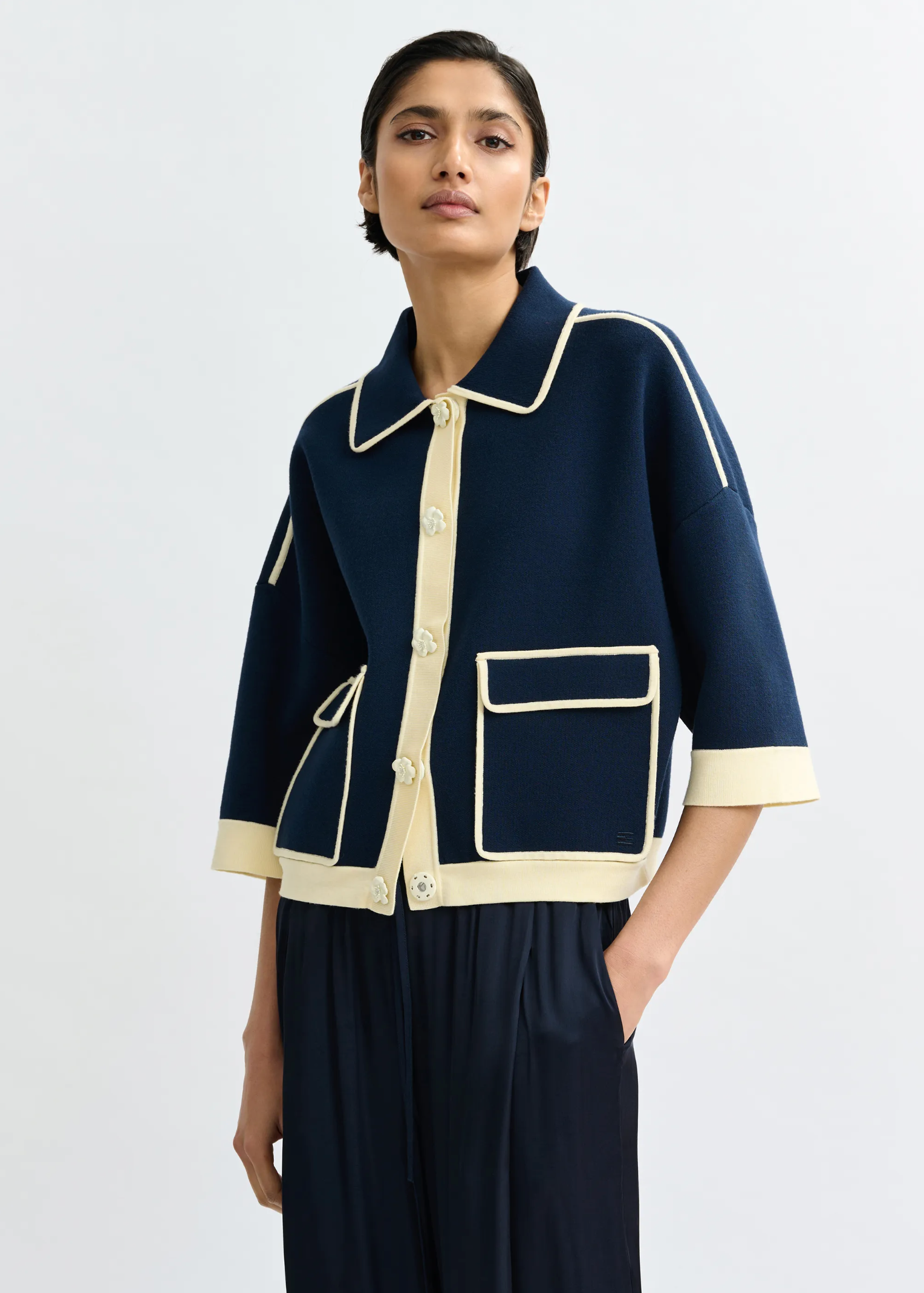 ESSENTIEL ANTWERP Cardigan "Jugli" navy