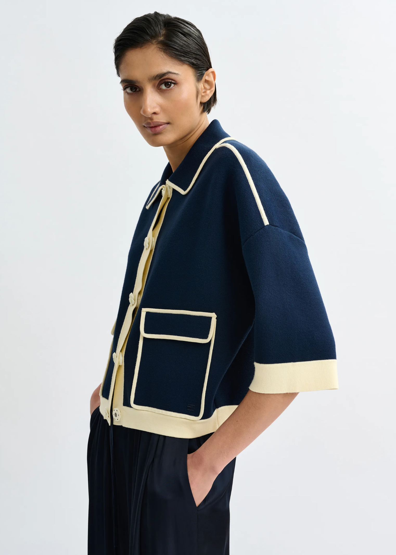 ESSENTIEL ANTWERP Cardigan "Jugli" navy