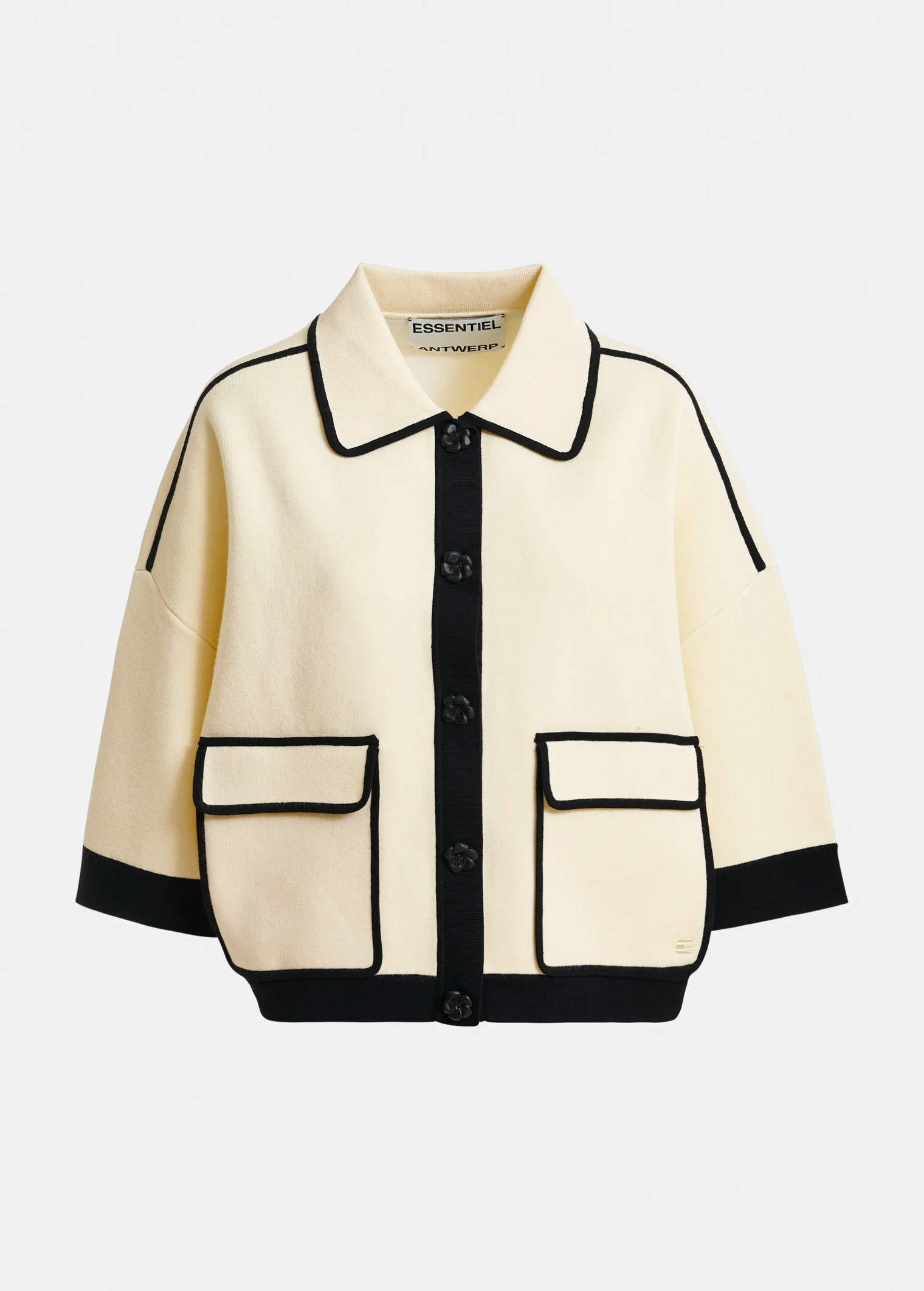 ESSENTIEL ANTWERP Cardigan "Jugli" offwhite