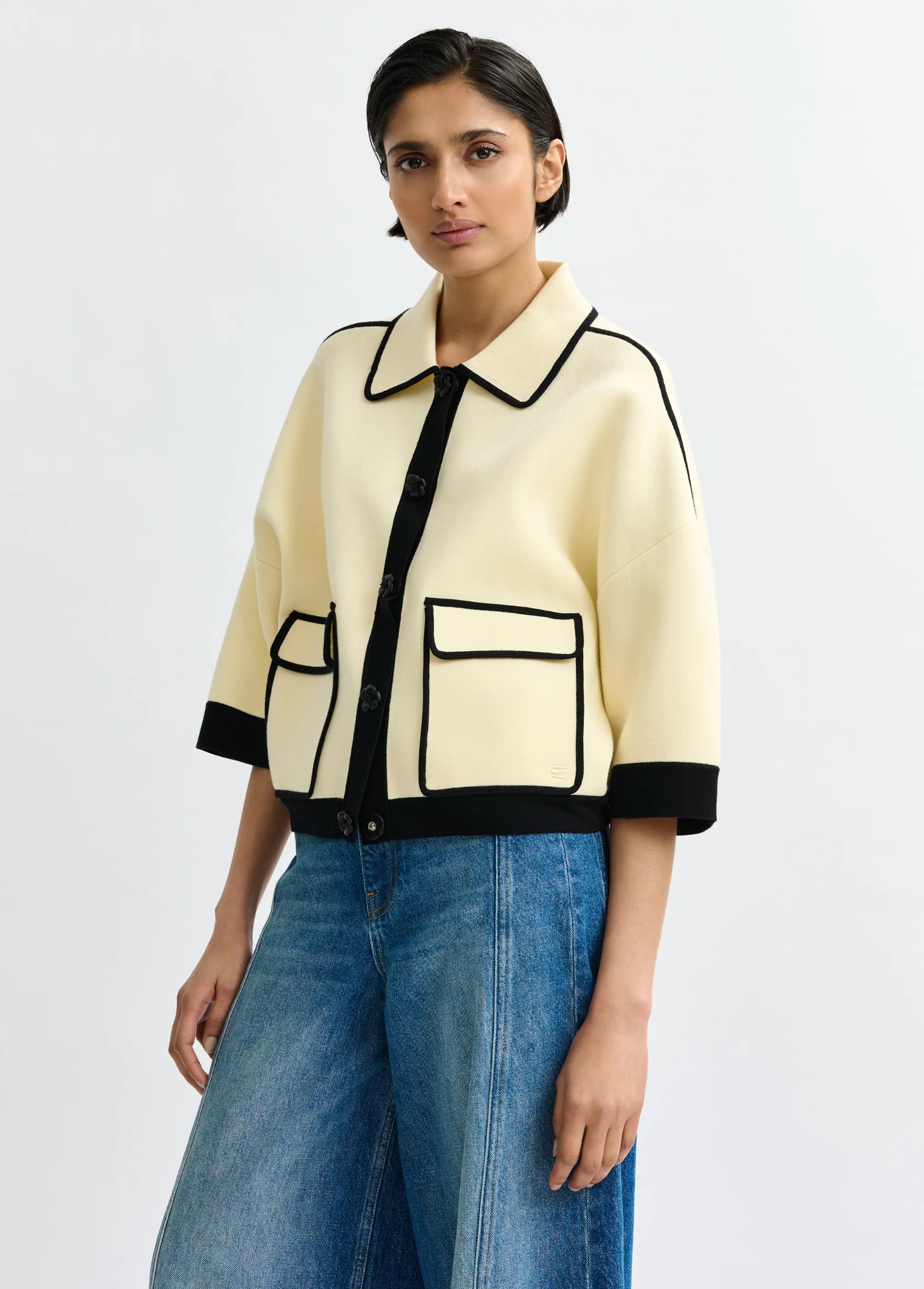 ESSENTIEL ANTWERP Cardigan "Jugli" offwhite