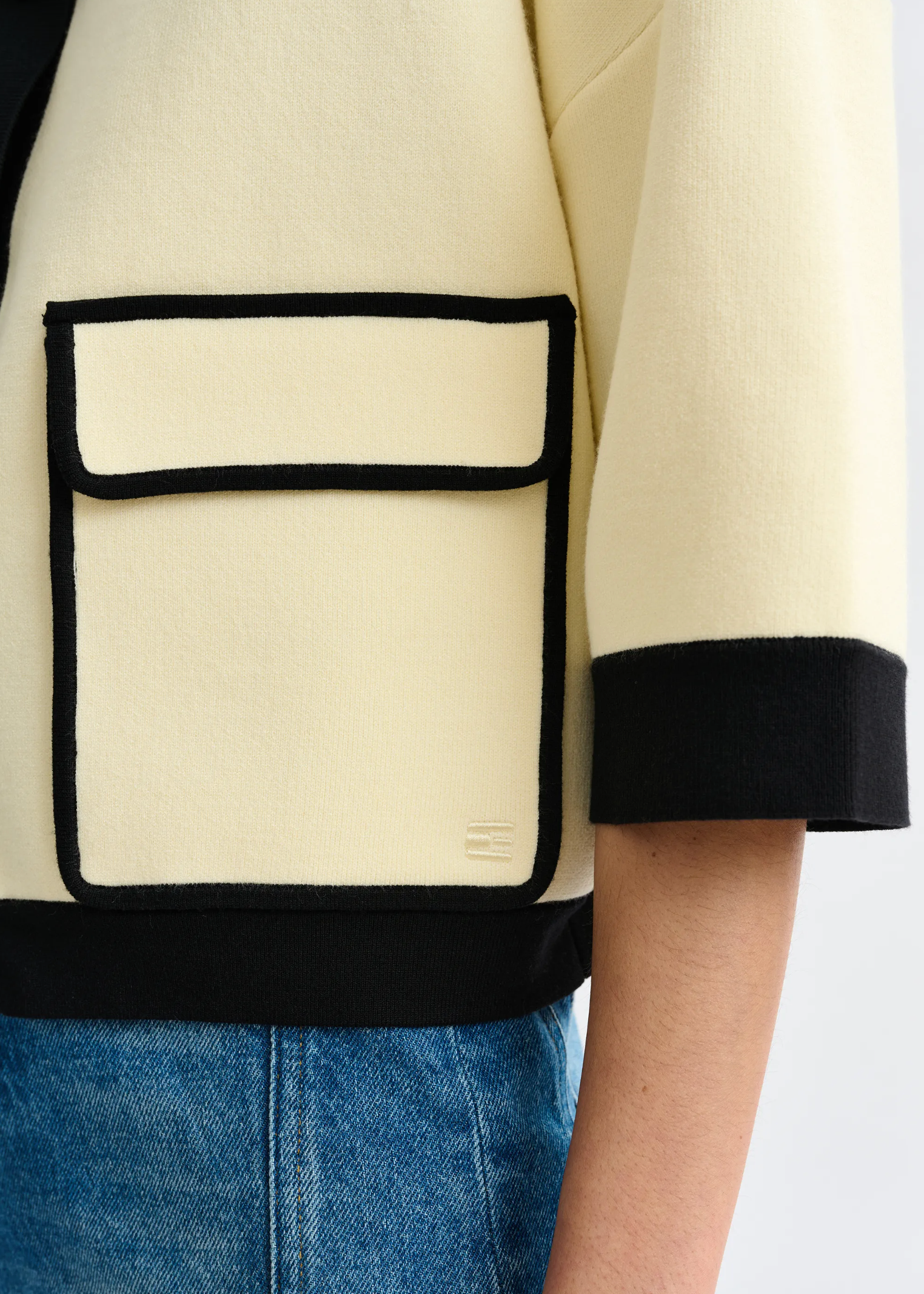 ESSENTIEL ANTWERP Cardigan "Jugli" offwhite