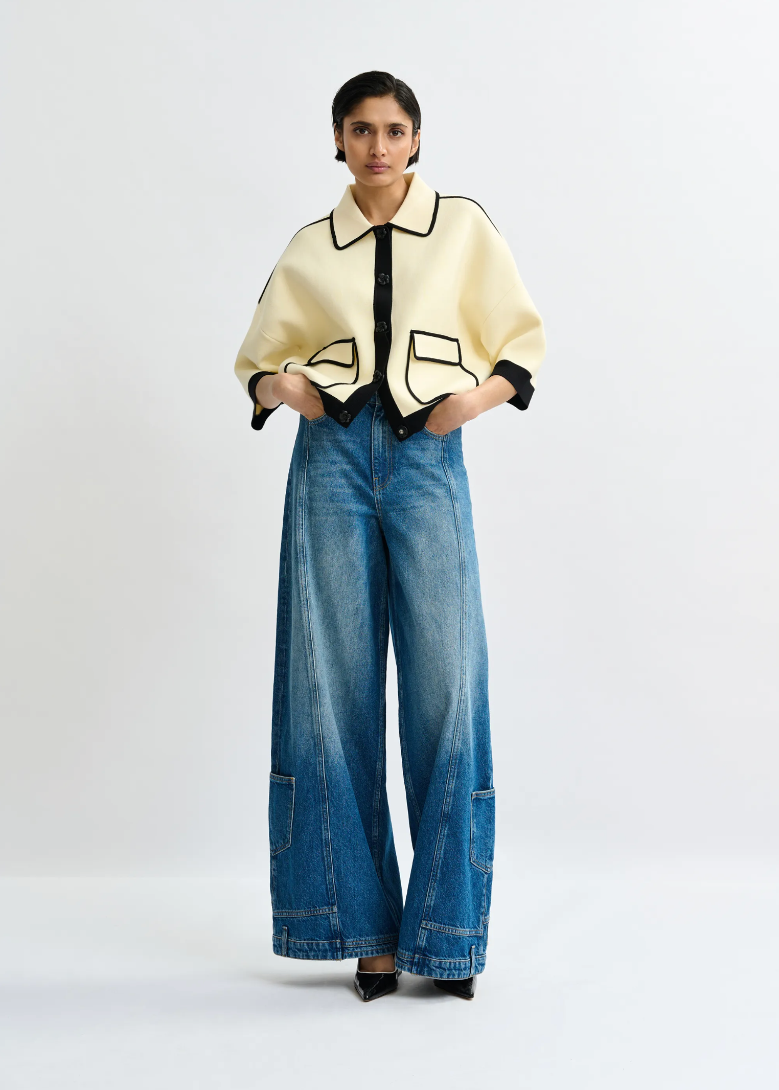 ESSENTIEL ANTWERP Cardigan "Jugli" offwhite