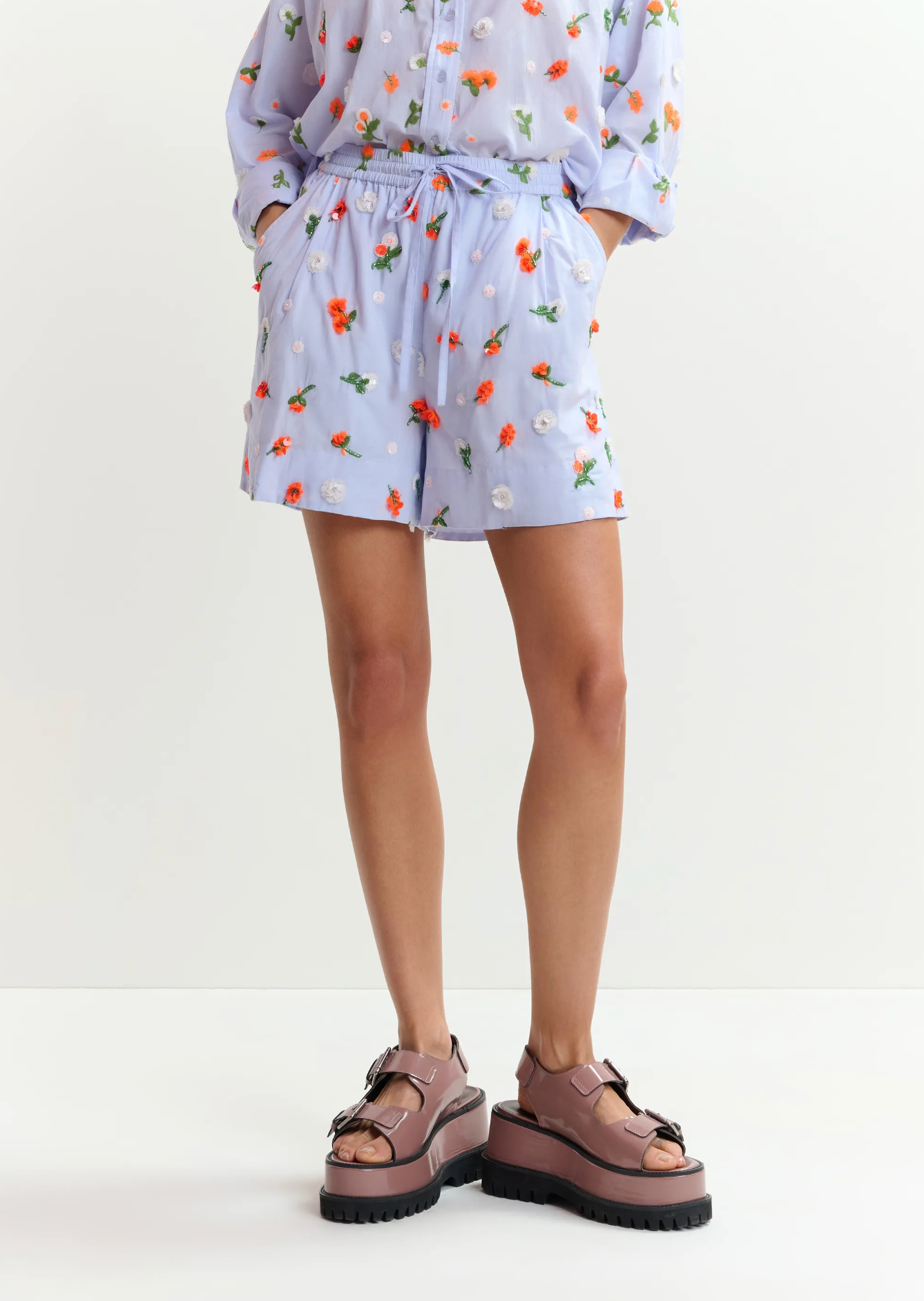 ESSENTIEL ANTWERP Shorts "Jelena" nile blue