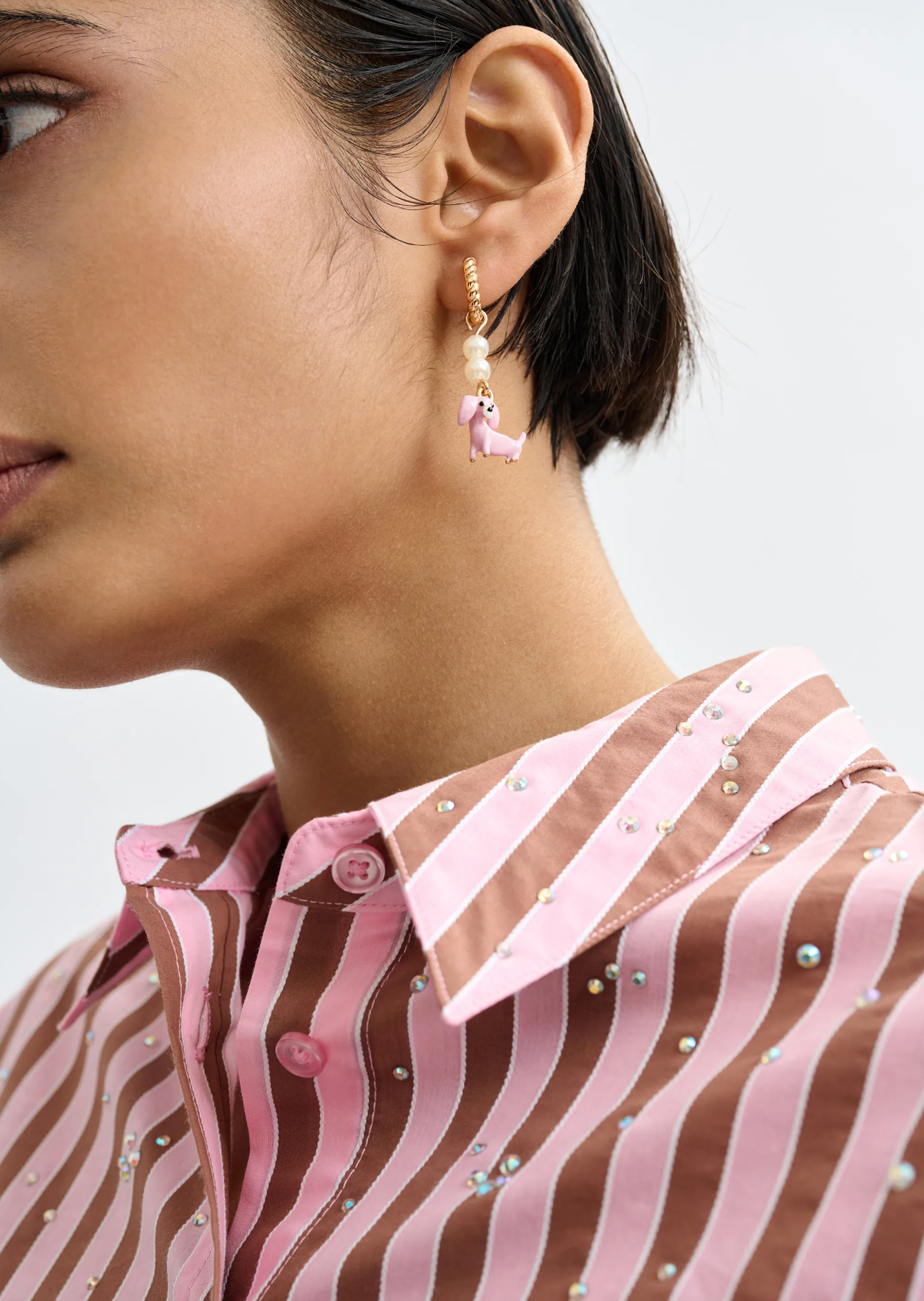 ESSENTIEL ANTWERP Earrings "Jerod" young rose