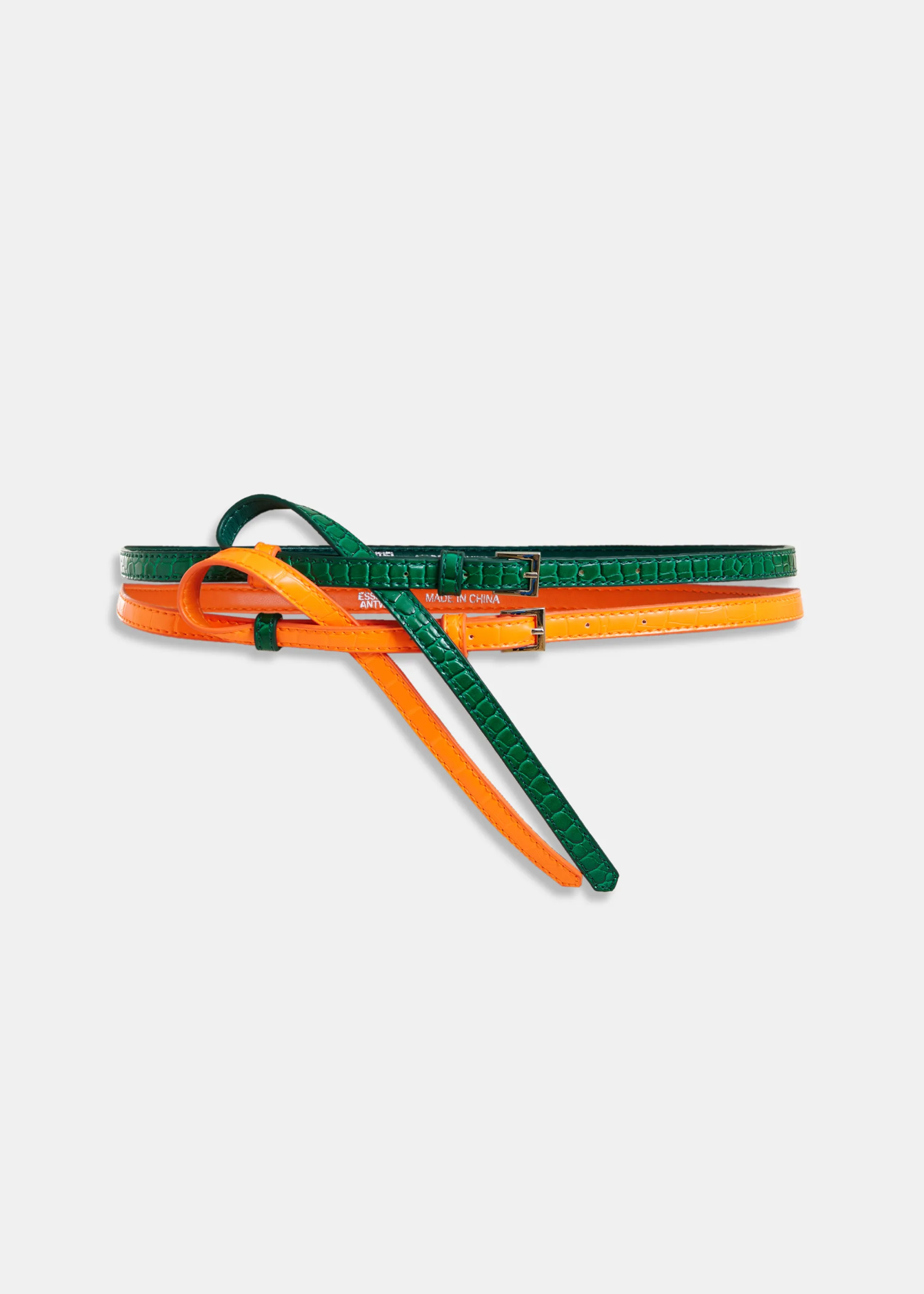 ESSENTIEL ANTWERP Belt "Jocoduo" spirulina green