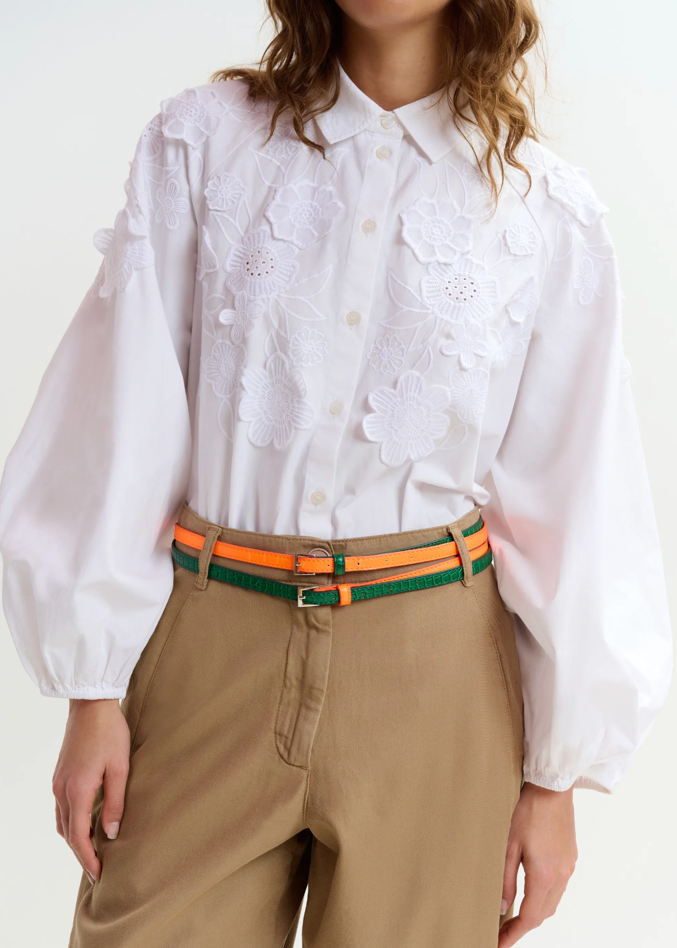 ESSENTIEL ANTWERP Belt "Jocoduo" spirulina green