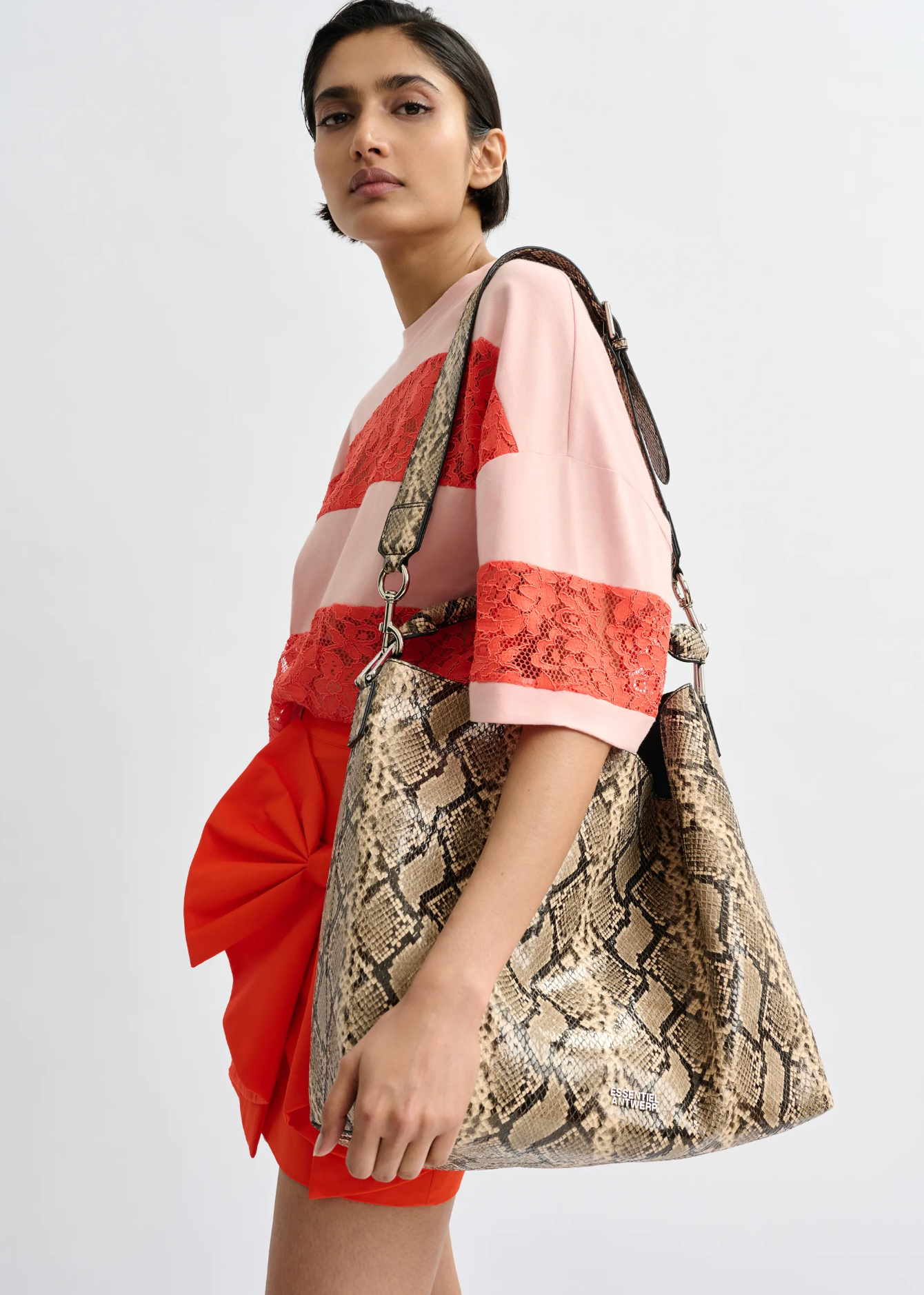 ESSENTIEL ANTWERP Bag "Joran" snake