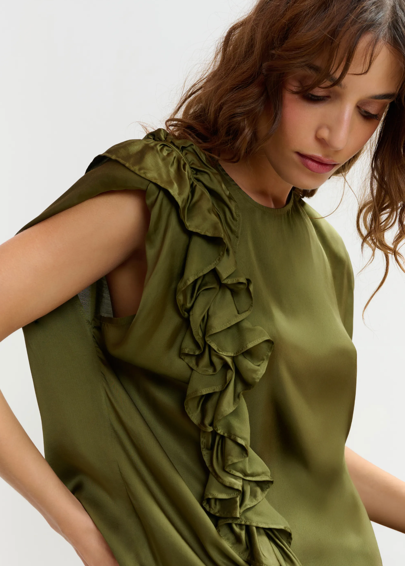 ESSENTIEL ANTWERP Top "Joey" khaki