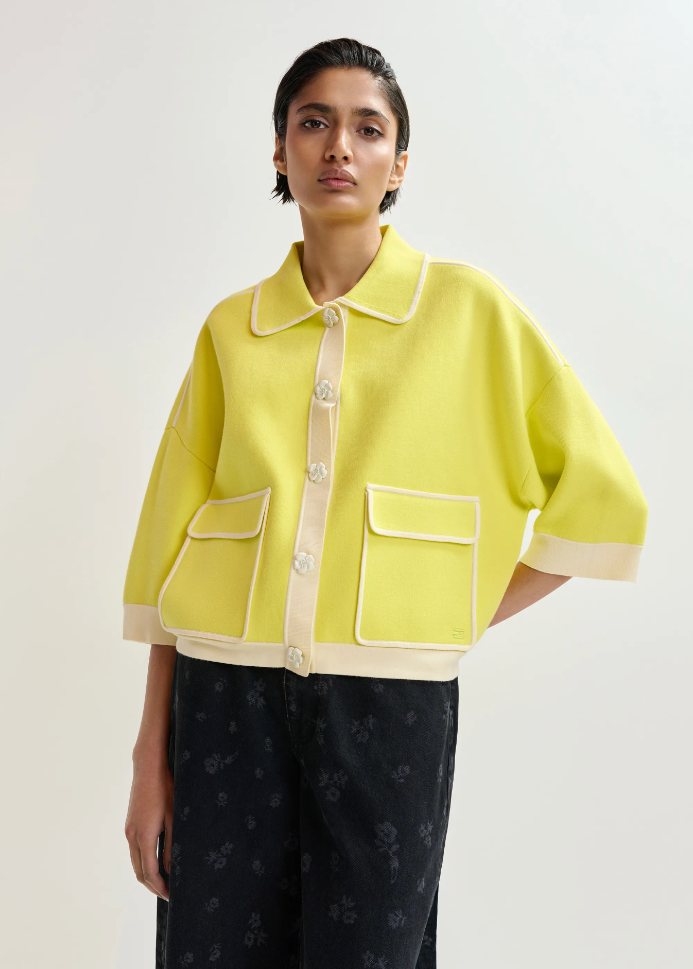 ESSENTIEL ANTWERP Cardigan "Jugly" yellow