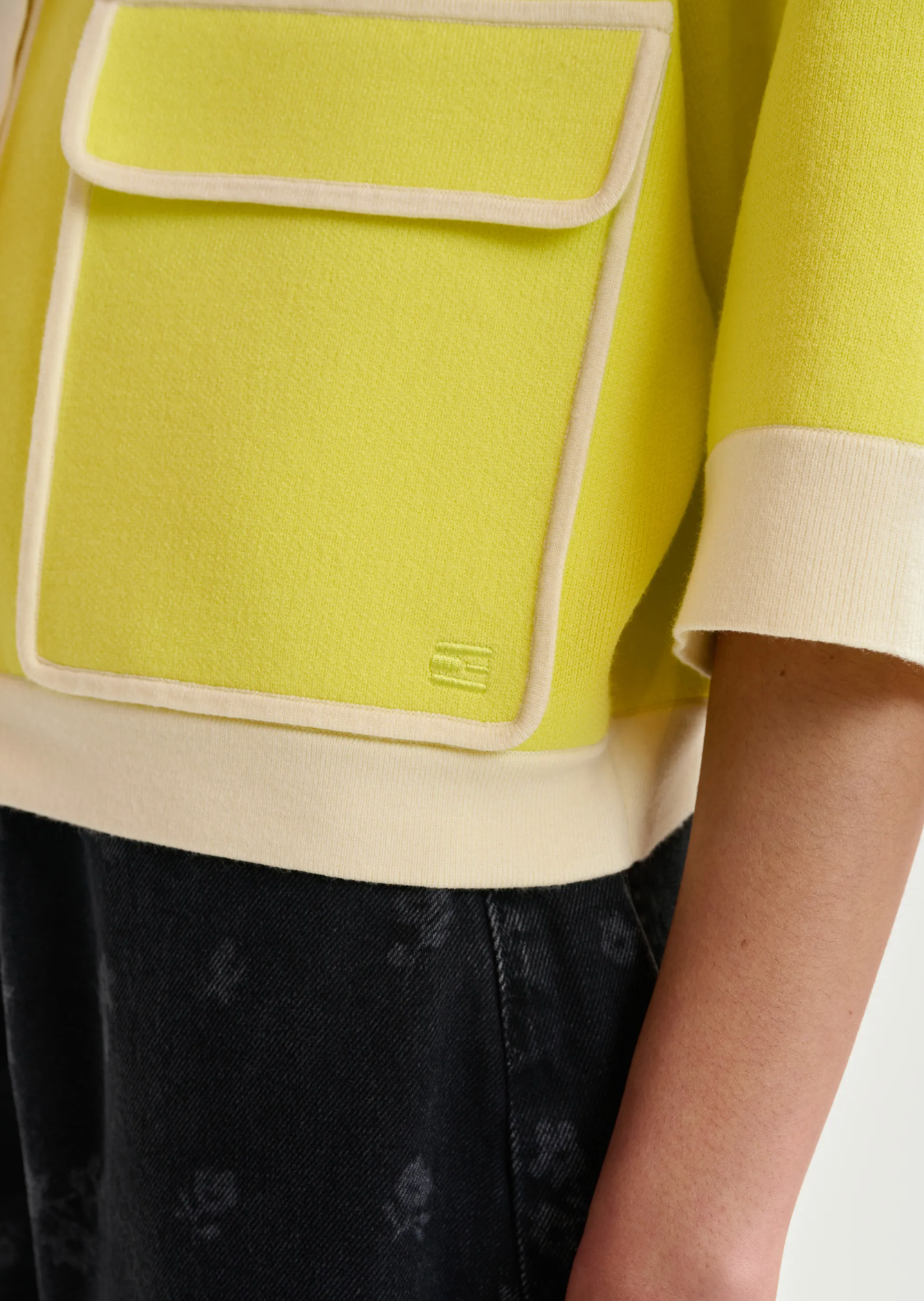 ESSENTIEL ANTWERP Cardigan "Jugly" yellow