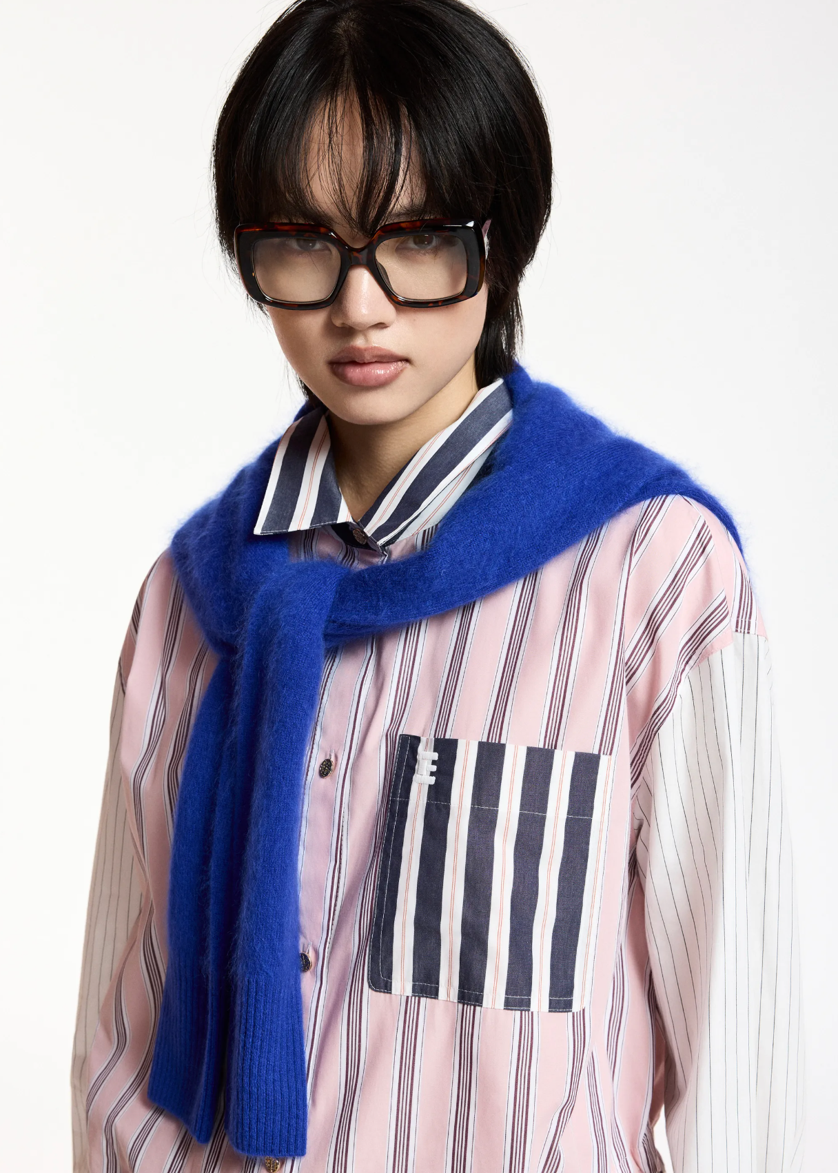 ESSENTIEL ANTWERP Shirt "Kozef" steel pulse