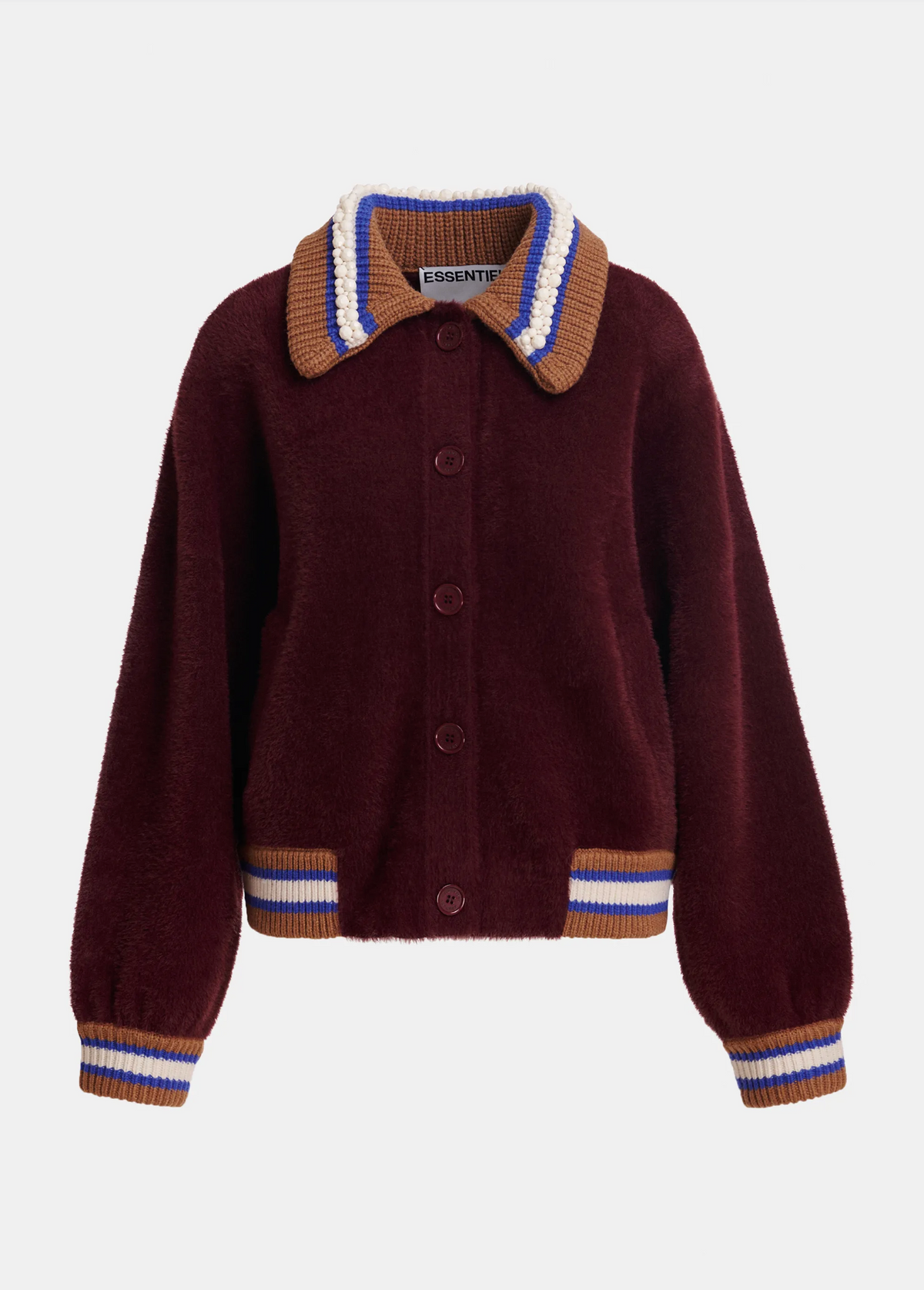 ESSENTIEL ANTWERP Cardigan "Kamore" wine not