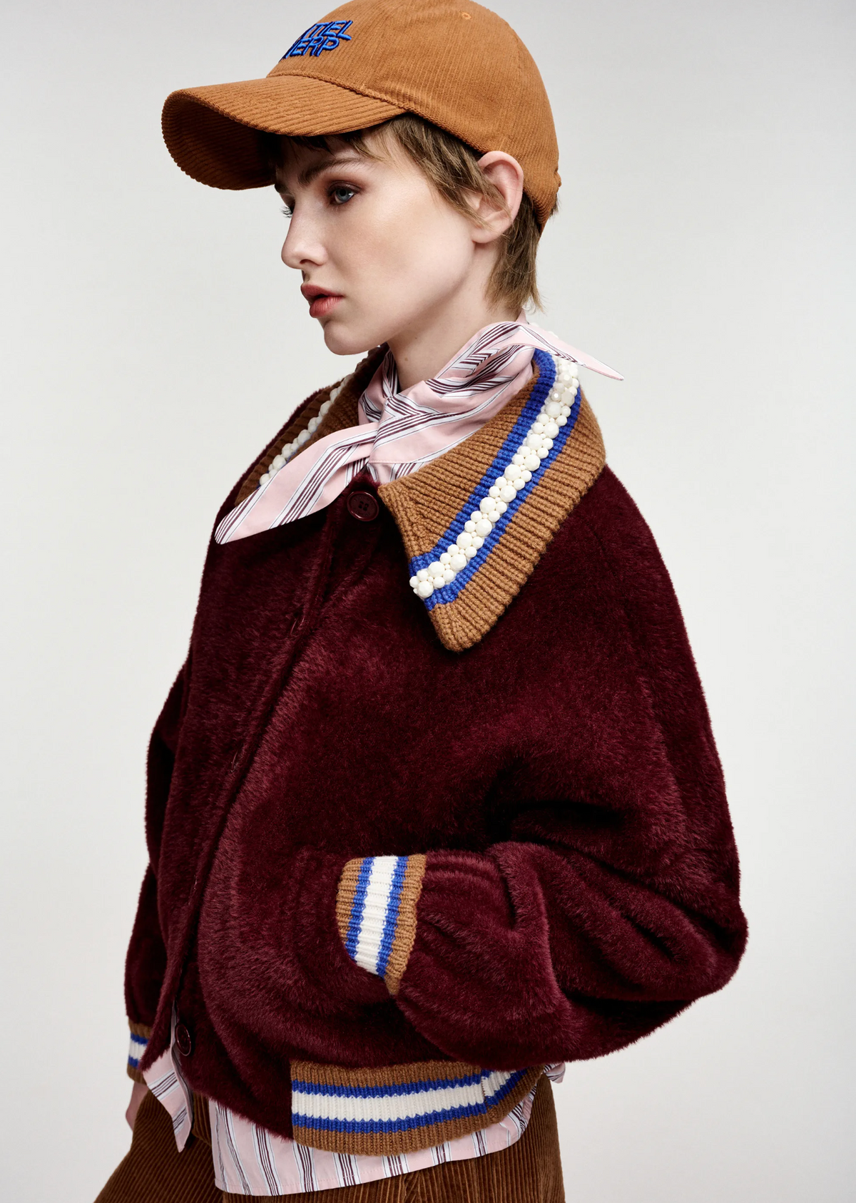ESSENTIEL ANTWERP Cardigan "Kamore" wine not