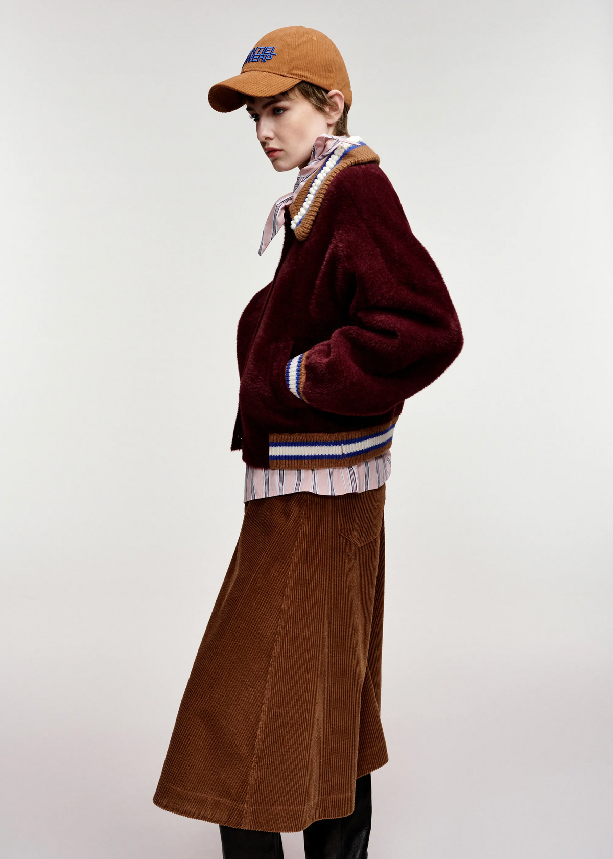 ESSENTIEL ANTWERP Cardigan "Kamore" wine not