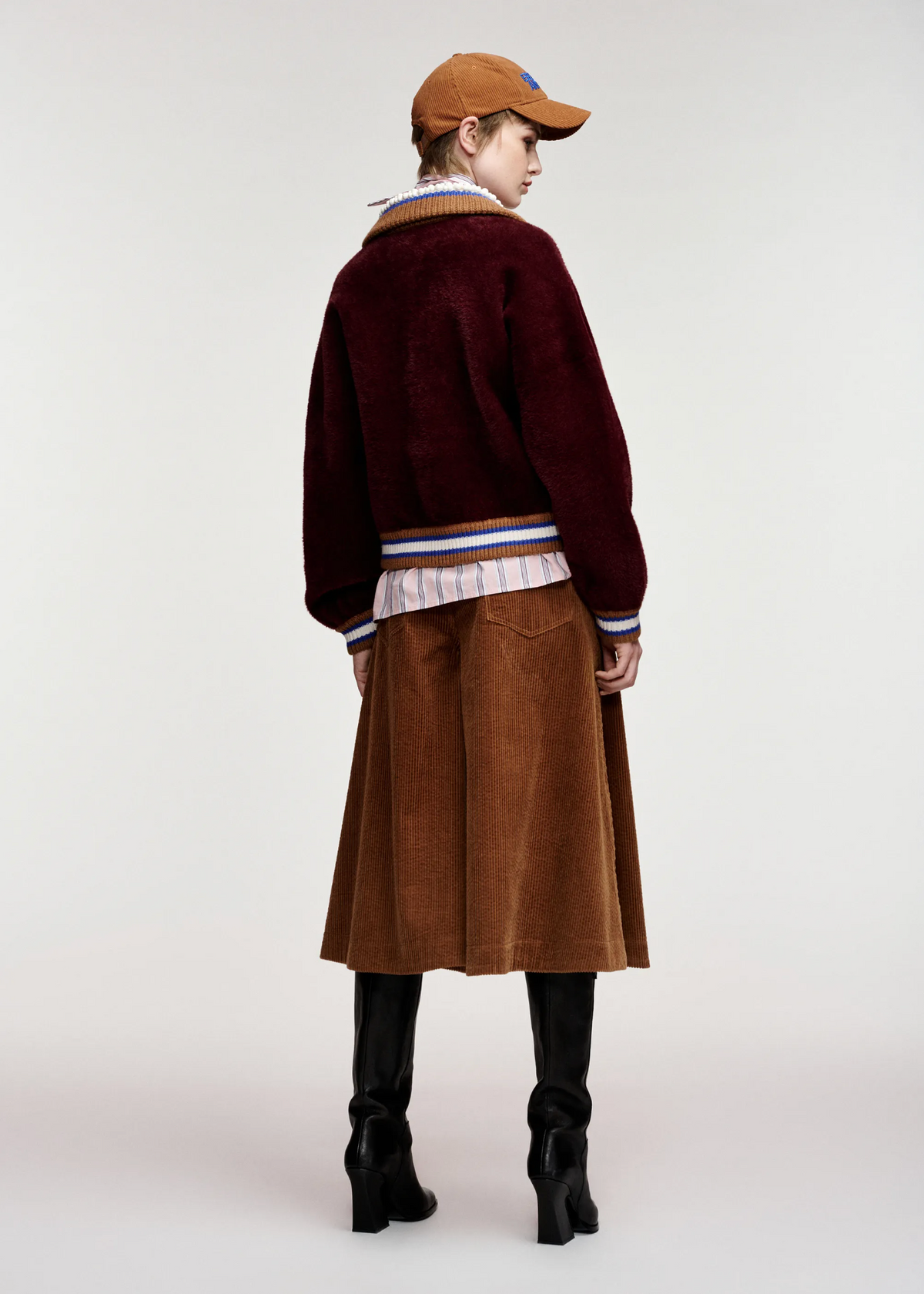 ESSENTIEL ANTWERP Cardigan "Kamore" wine not