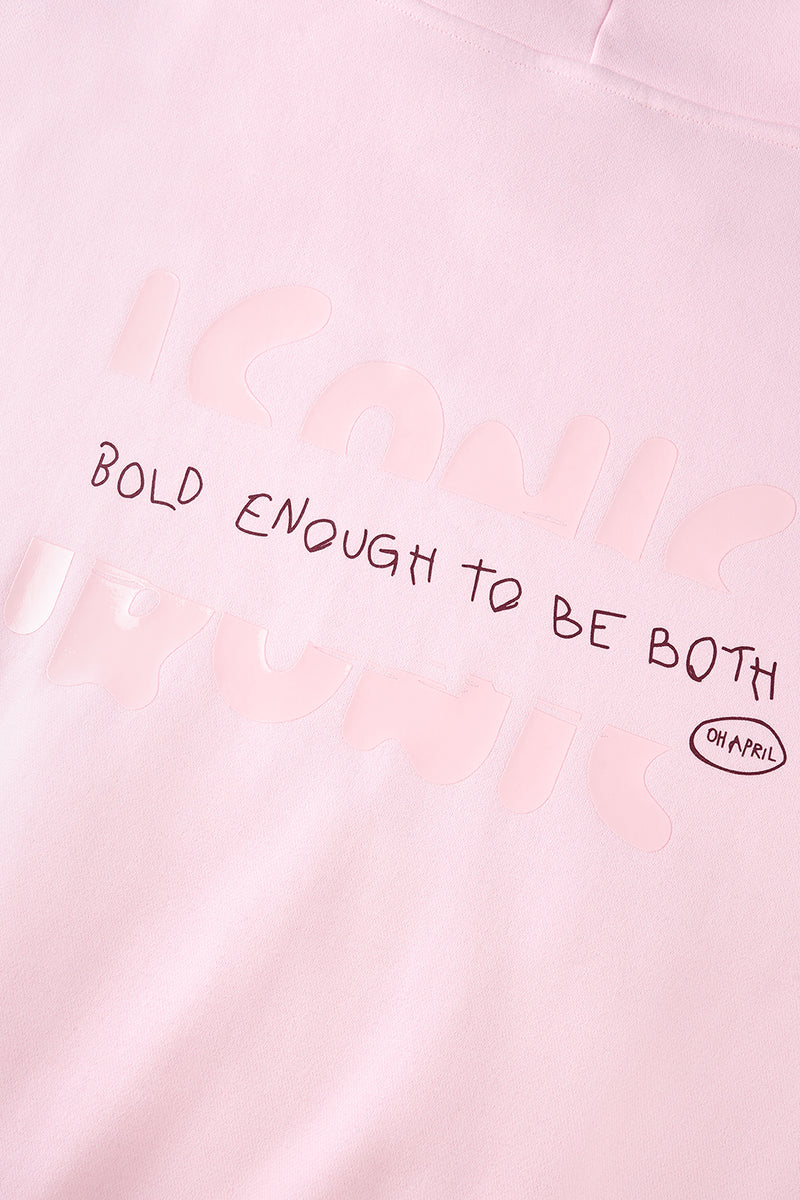 OH APRIL Hoodie "Iconic" sugar pink