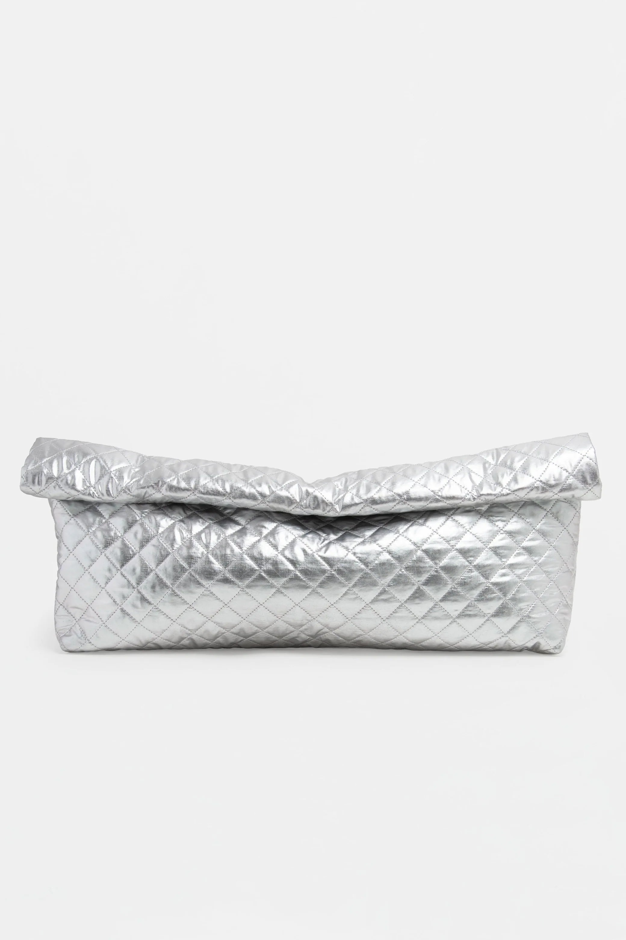 JULIA SKERGETH "The oversized clutch" silver
