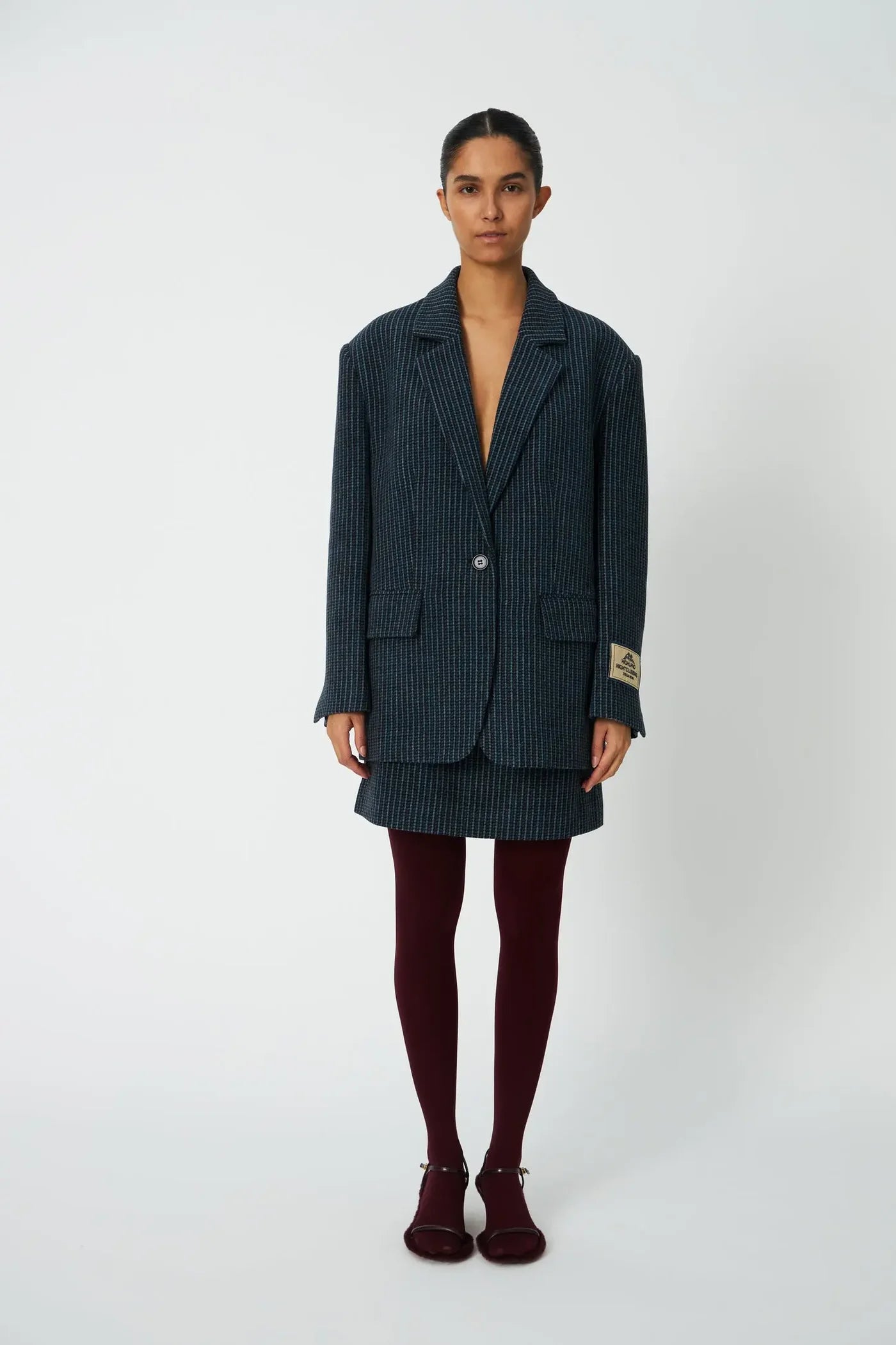STELLA NOVA Blazer "Checked" blue