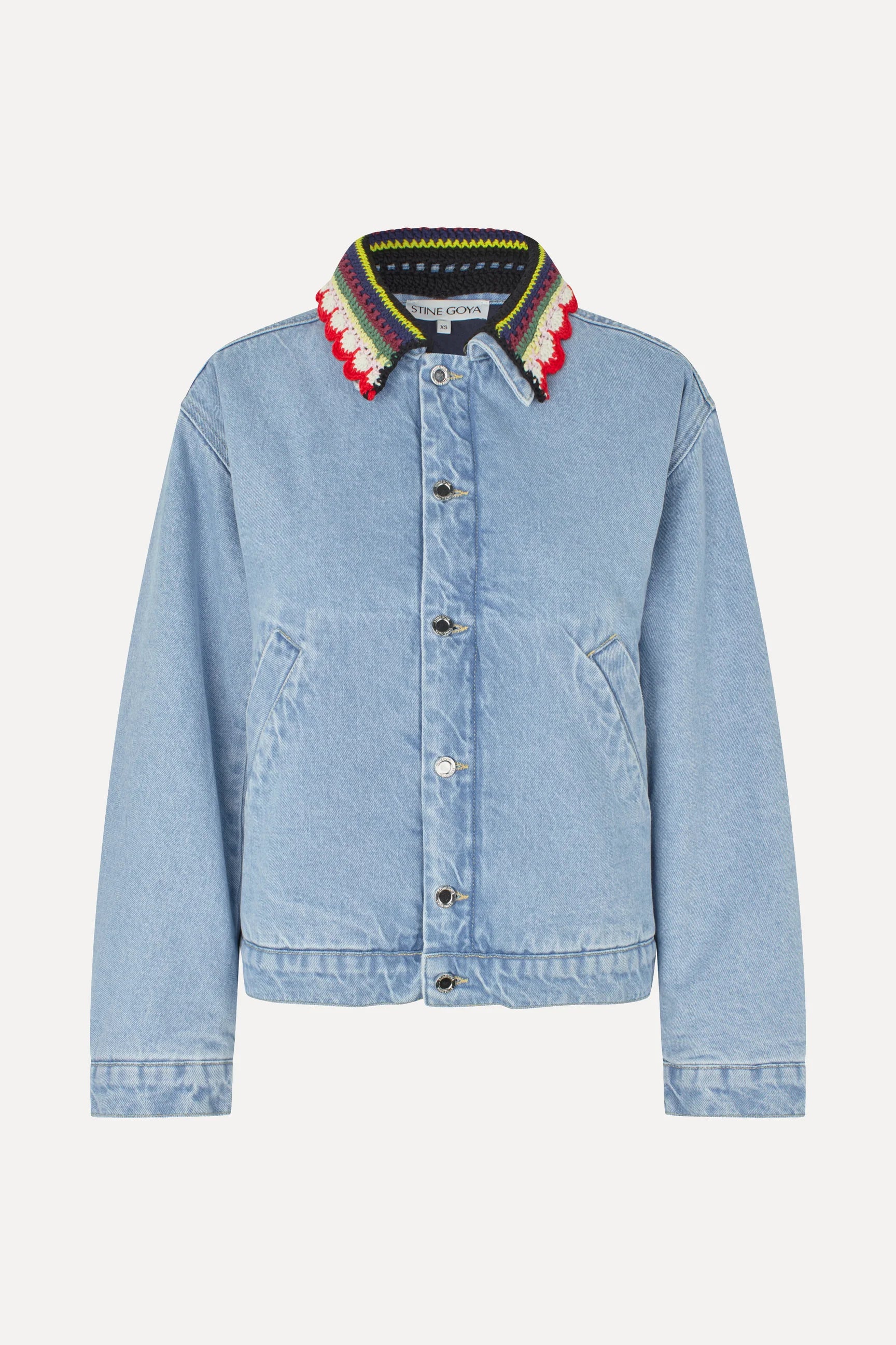 STINE GOYA Jacket collared, denim blue