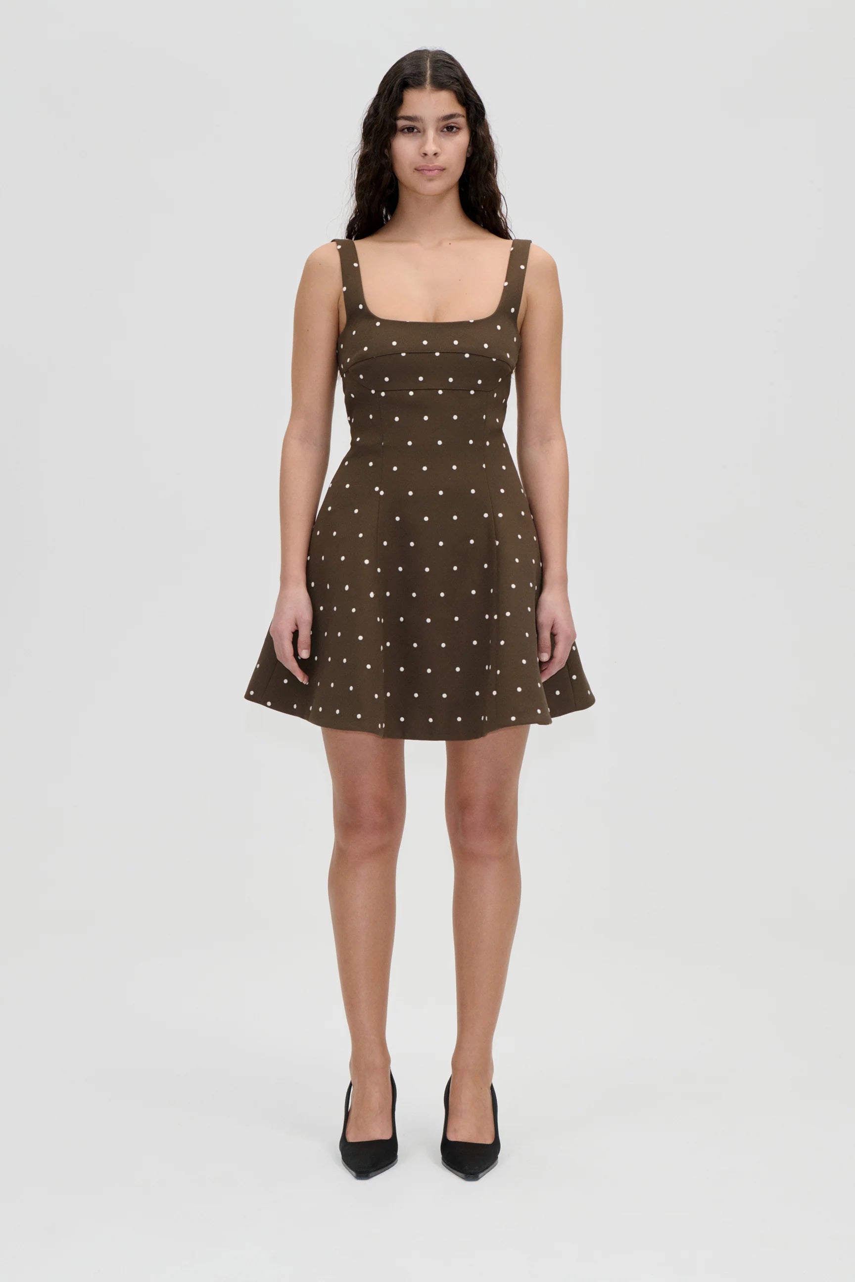 STINE GOYA Dress "Corset" olive