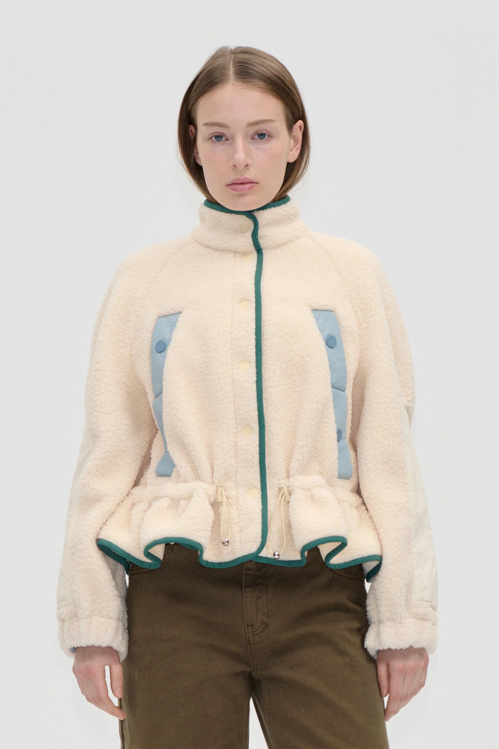 STINE GOYA Jacket "Dropped shoulder" buttercream