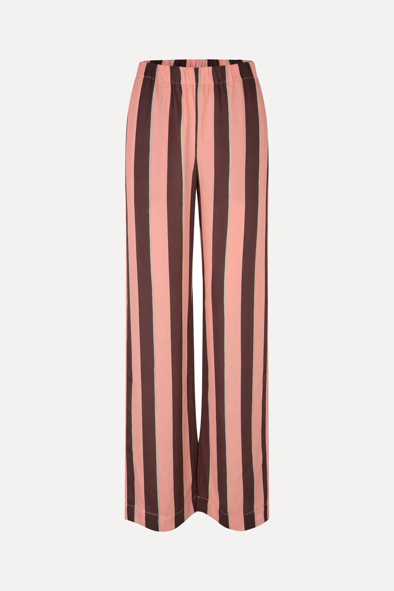 STINE GOYA Pants "Rosewood mint stripes"