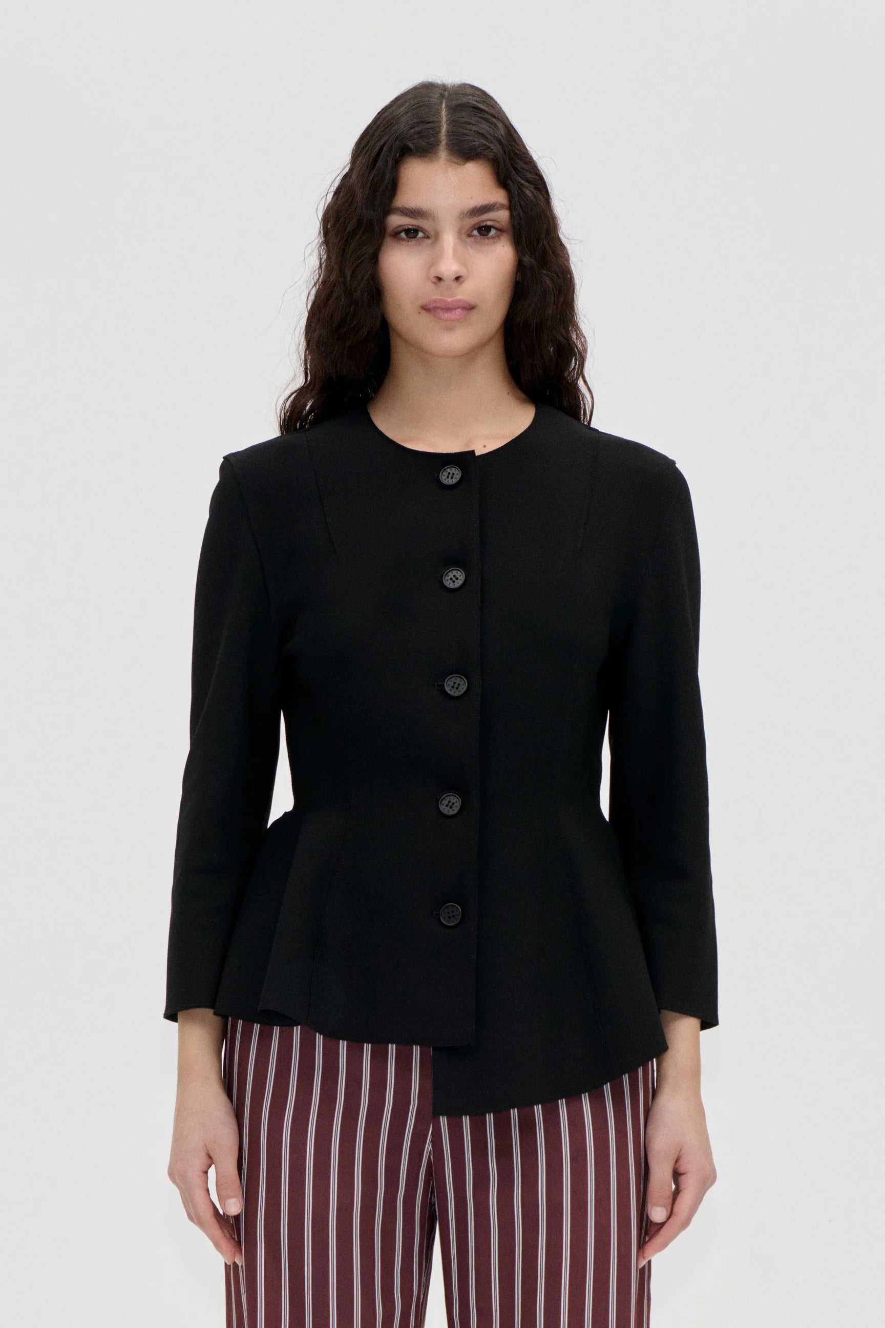 BOBO CHOSES Jacket "Flared button up" black