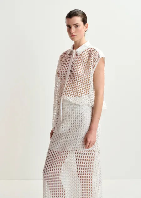 Essentiel Antwerp Skirt HANDKERCHIEF white