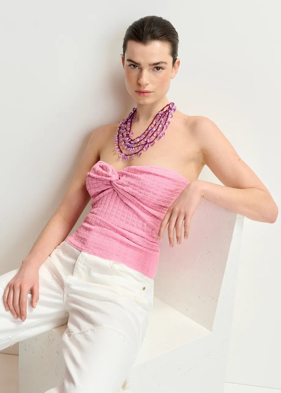 Essentiel Antwerp Top "Holo" pink