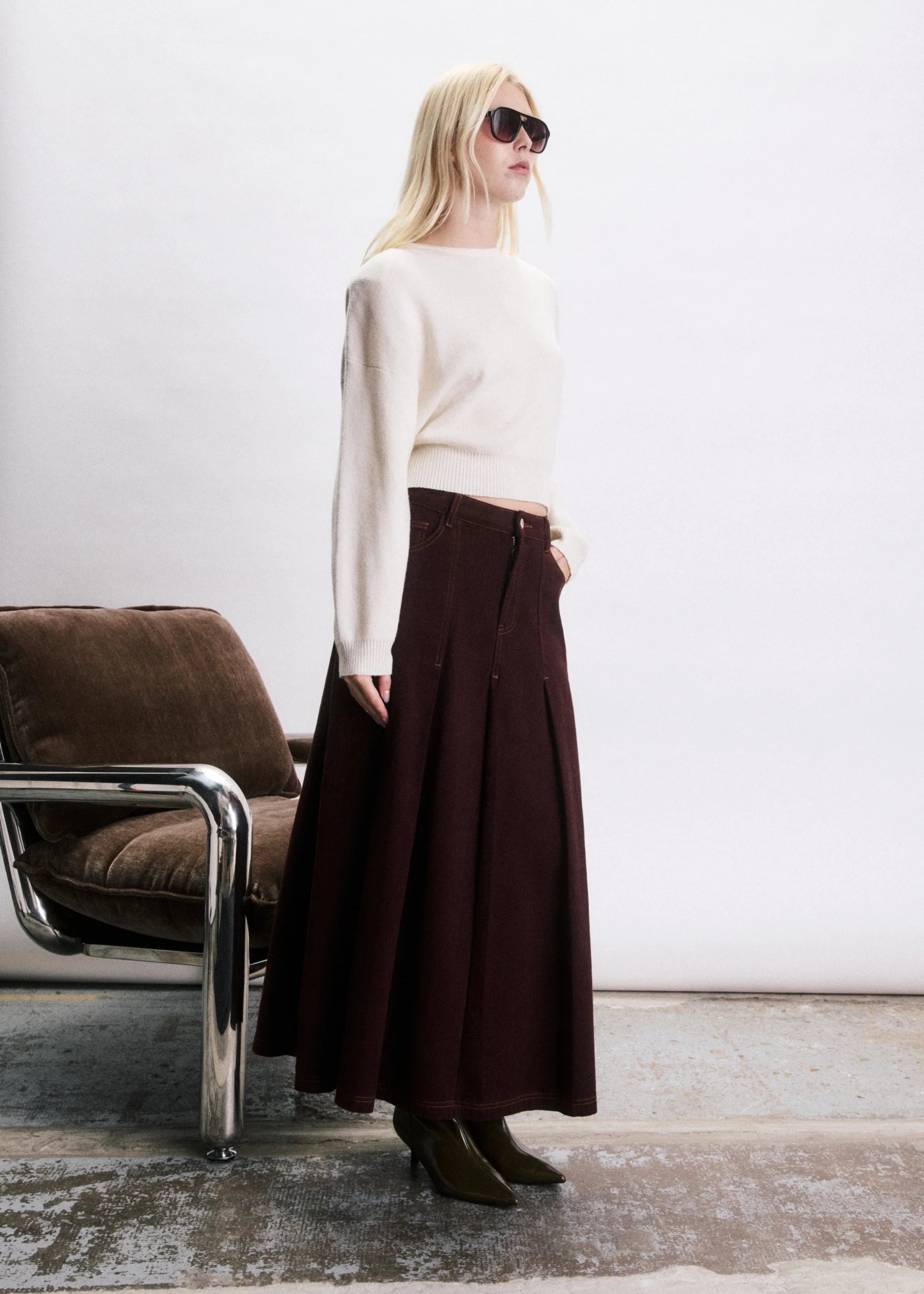 JIJI Skirt "Kai" bordeaux