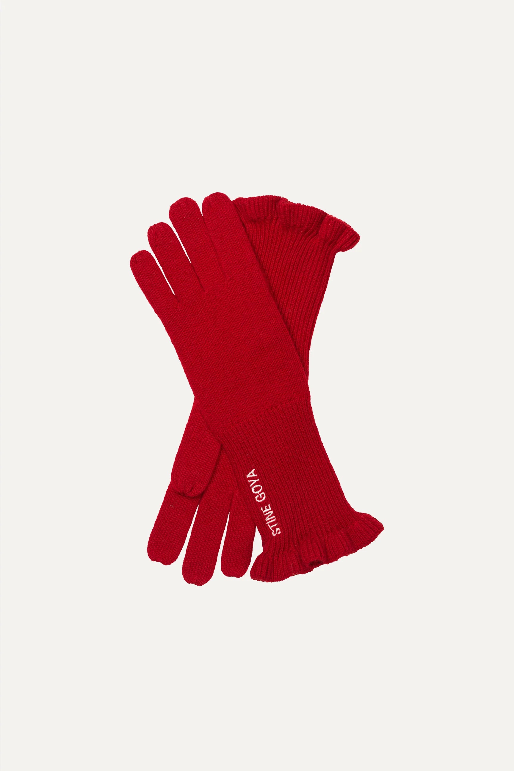 STINE GOYA Gloves "Knitted" fiery red