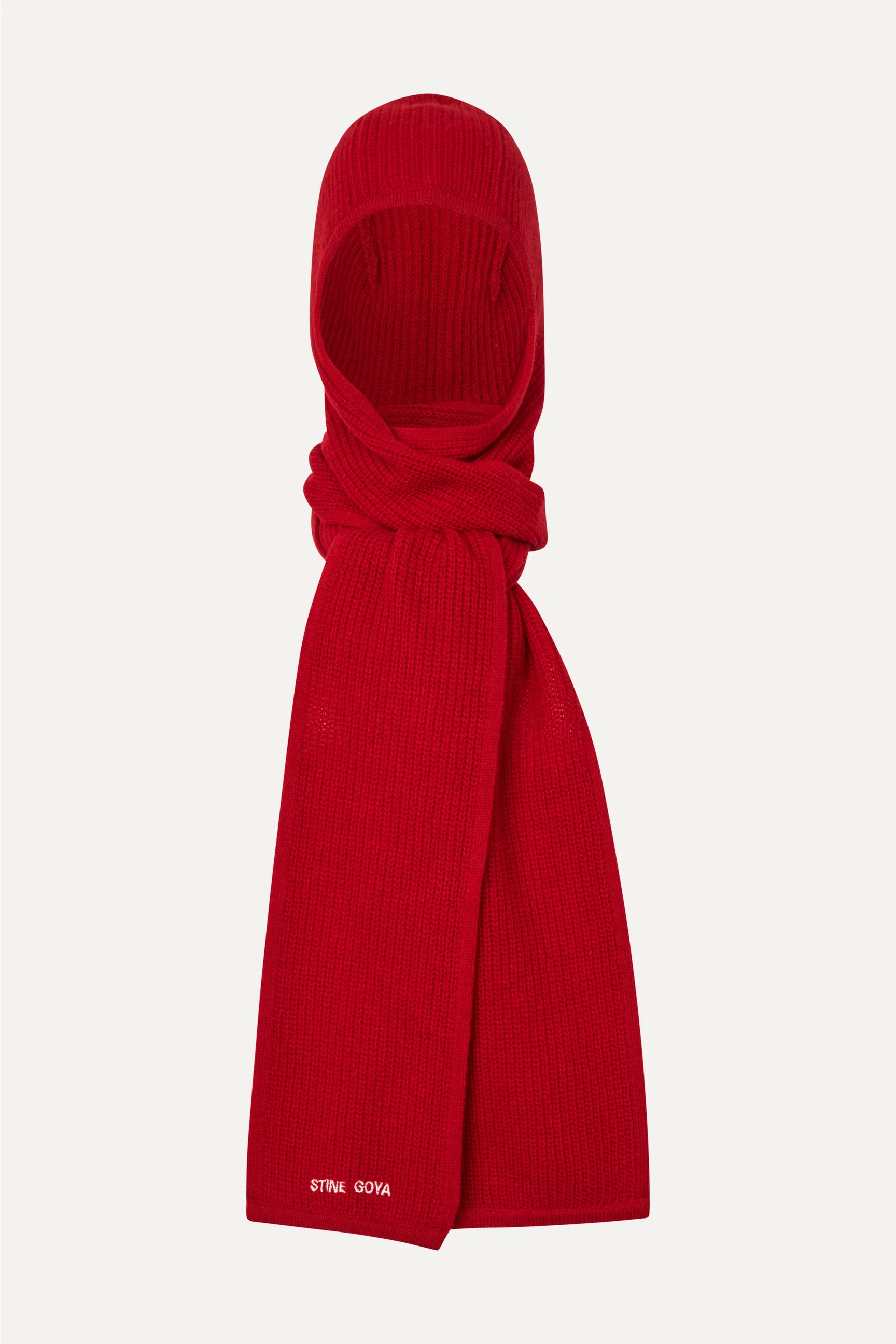 STINE GOYA Scarf "Knitted" fiery red