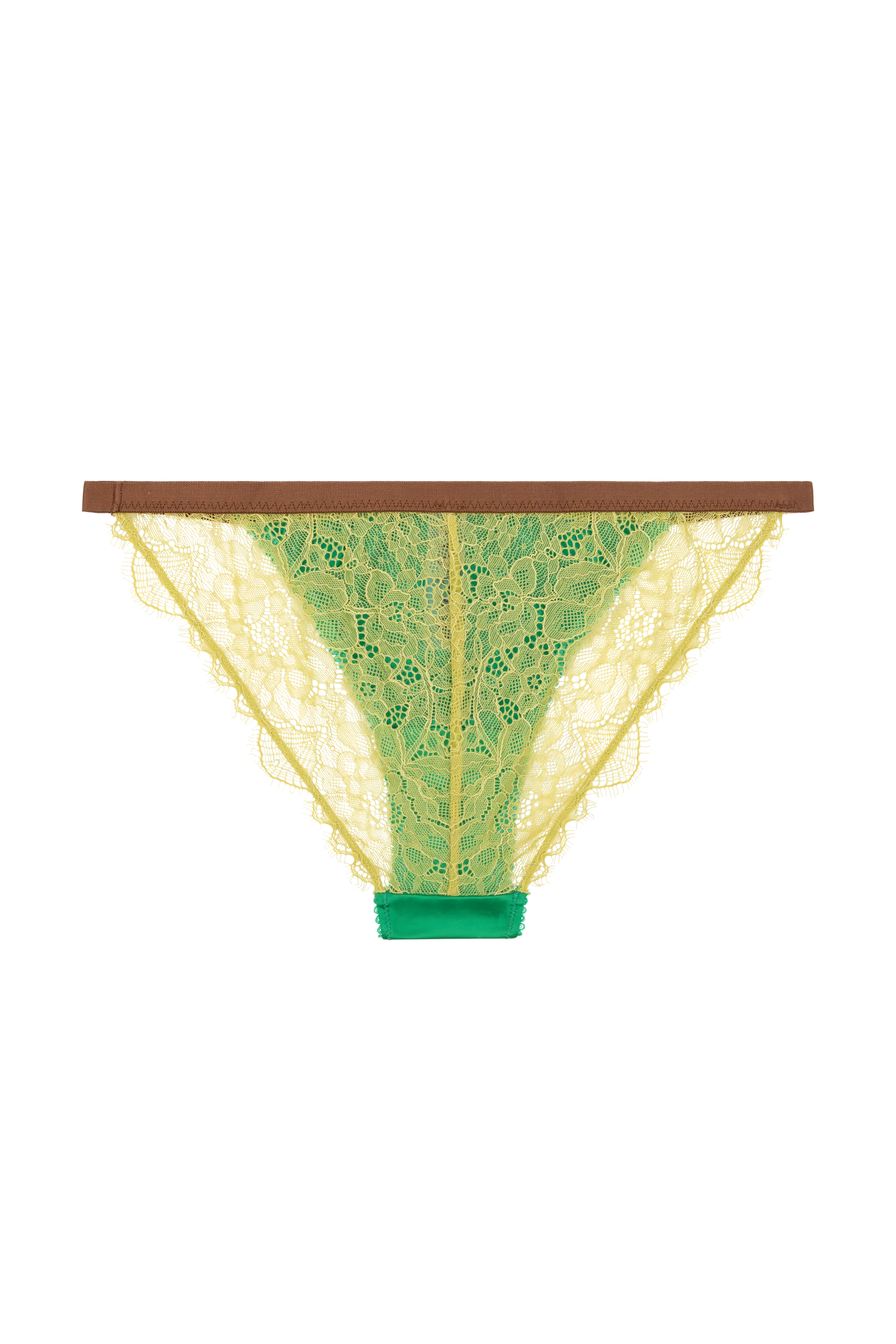 LOVE STORIES Brief "Wild Rose" bright green