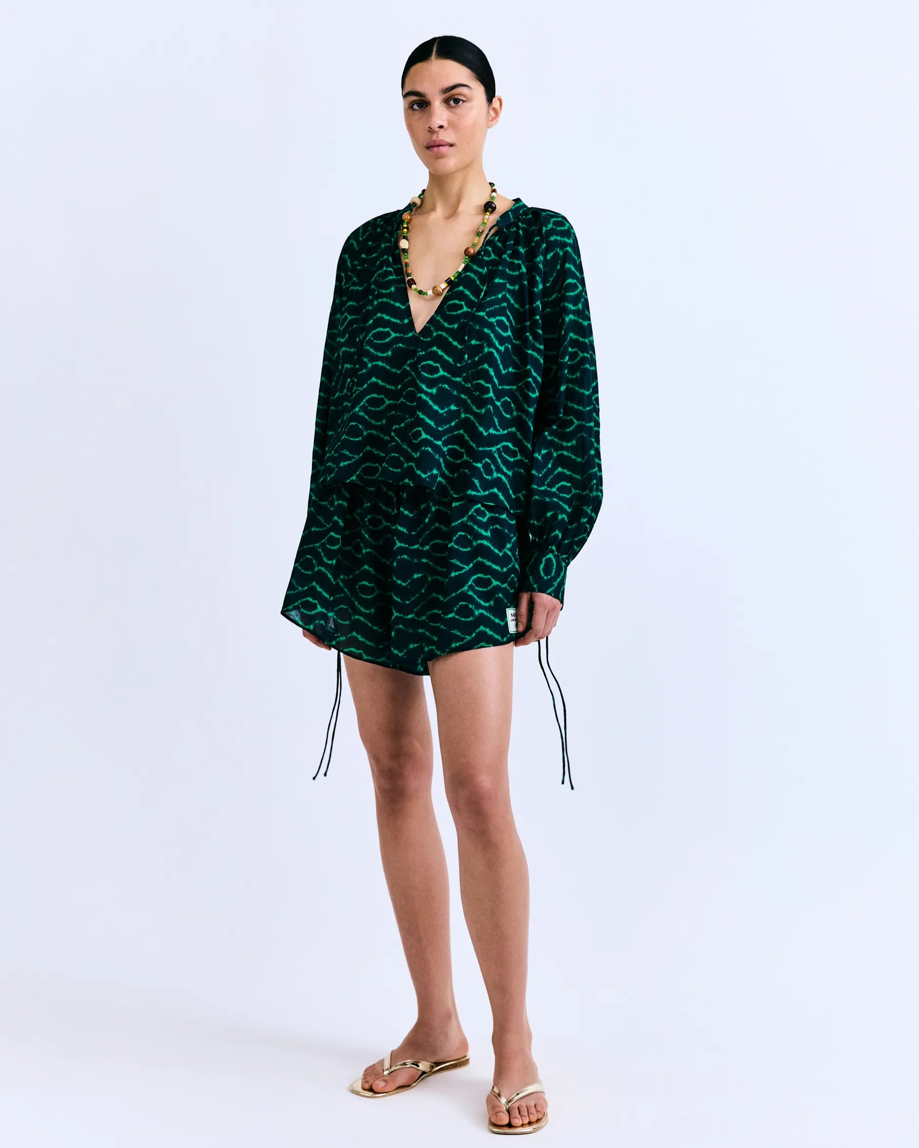 LOVE STORIES Shorts "Leonardo" dark green