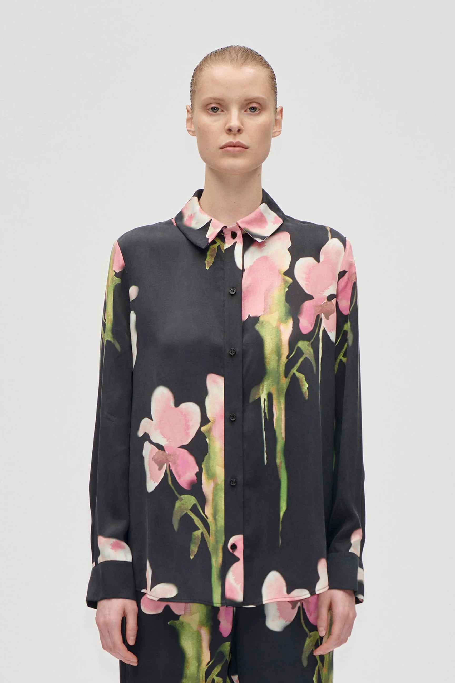 STINE GOYA Shirt melting flowers