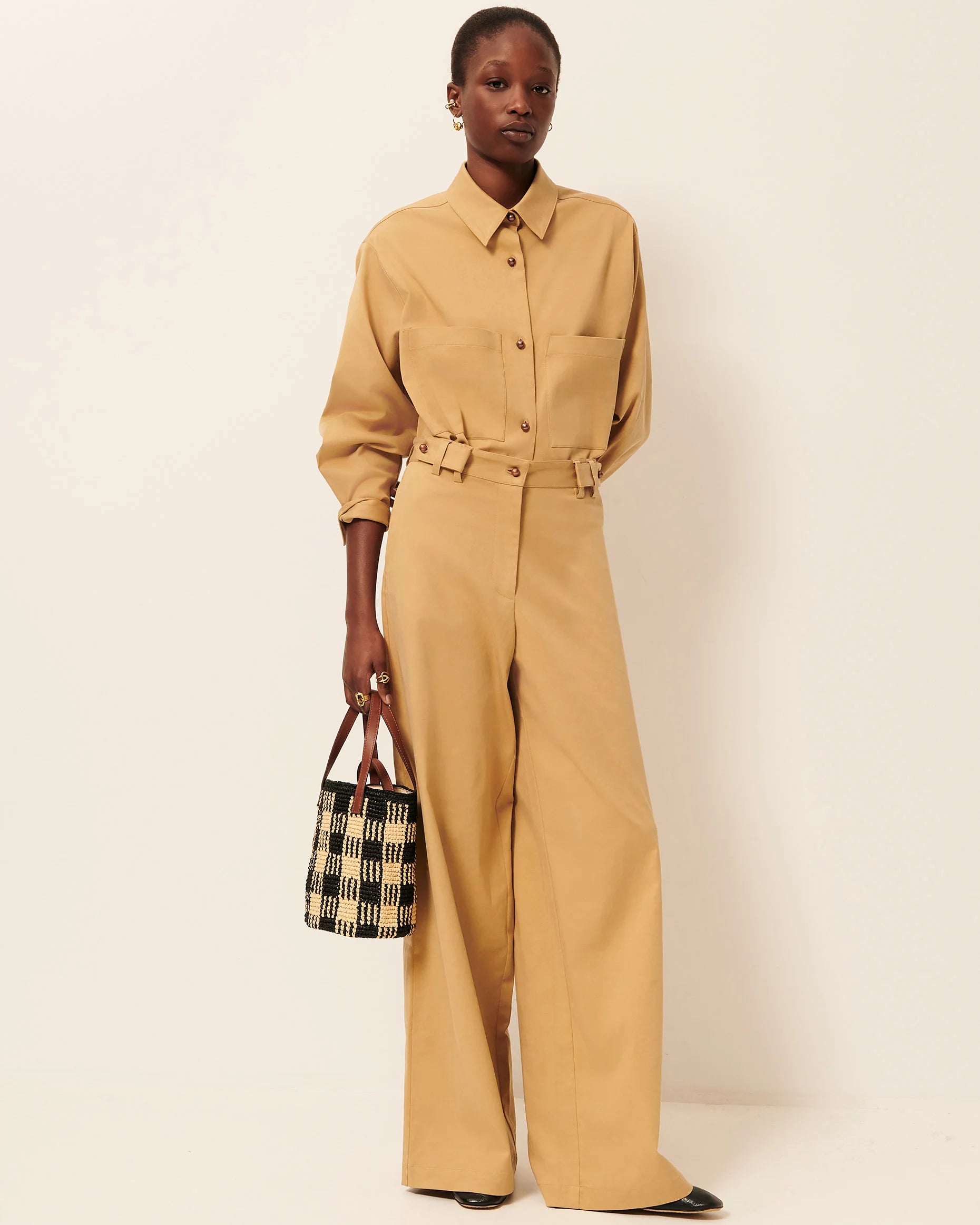 SESSUN Bag "Mimi Tara R" black natural