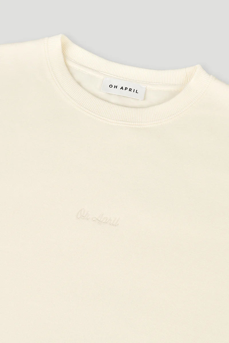 OH APRIL Sweater "Good Karma" offwhite