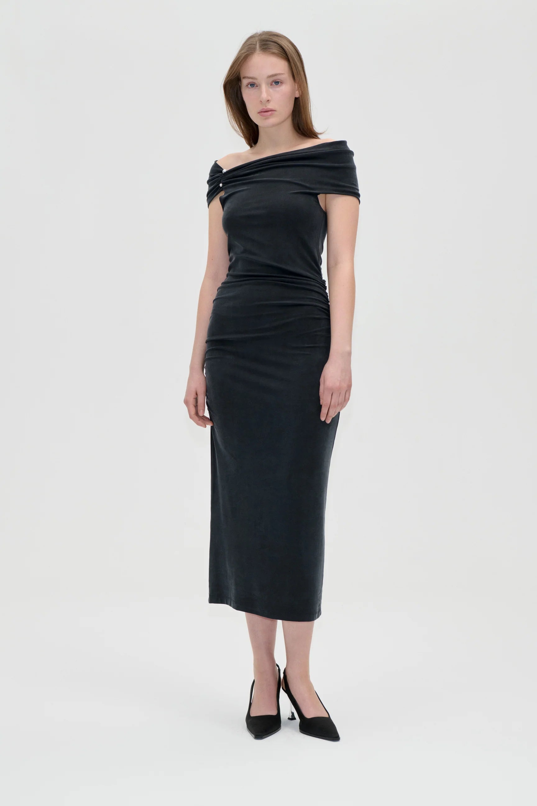 STINE GOYA Dress "One shoulder" black