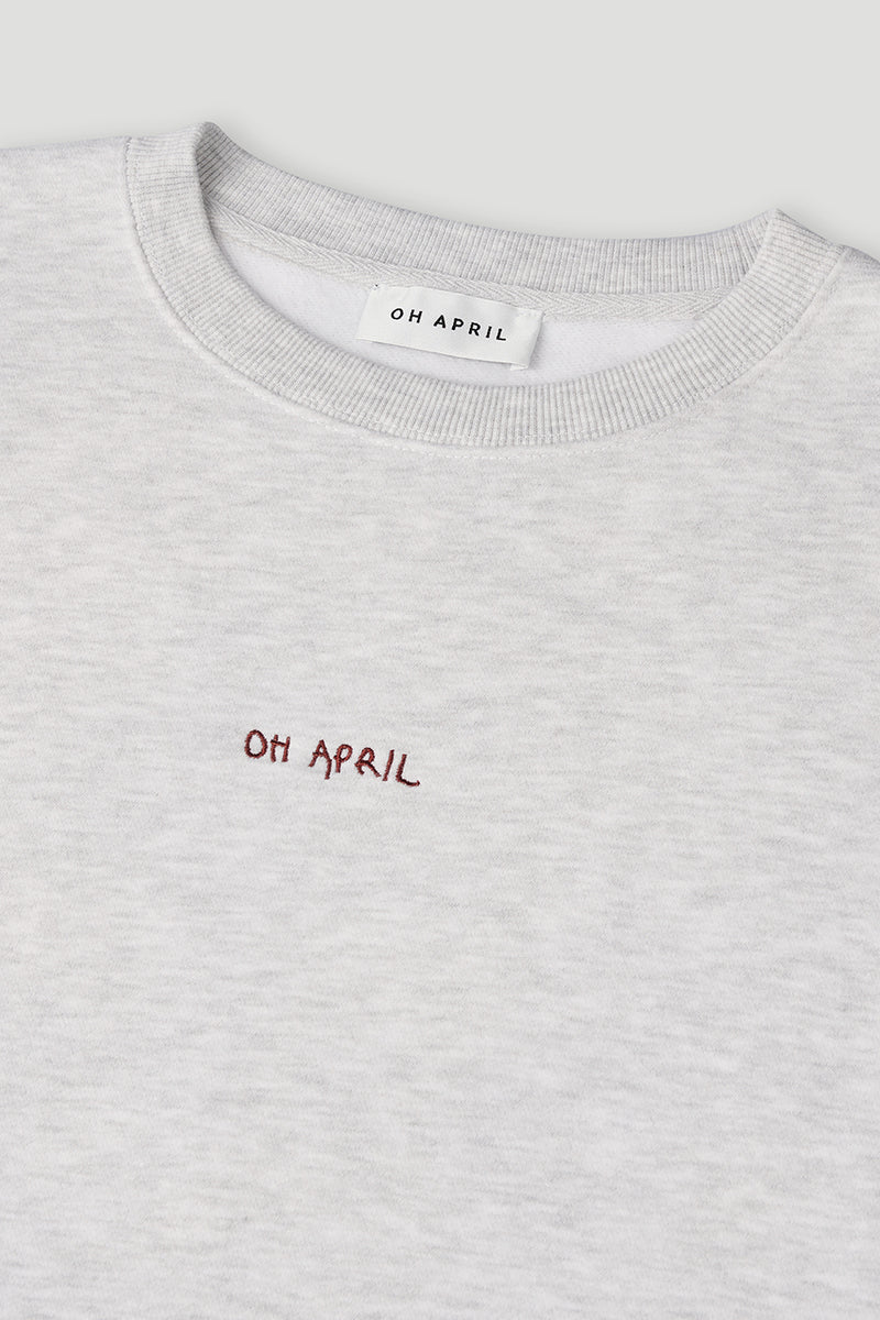 OH APRIL Sweater "Magic" grey melange