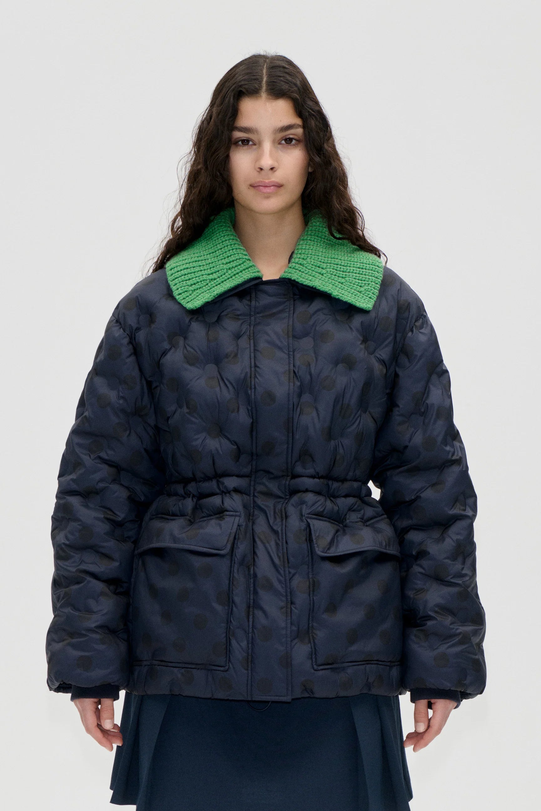 STINE GOYA Jacket "Polka" navy