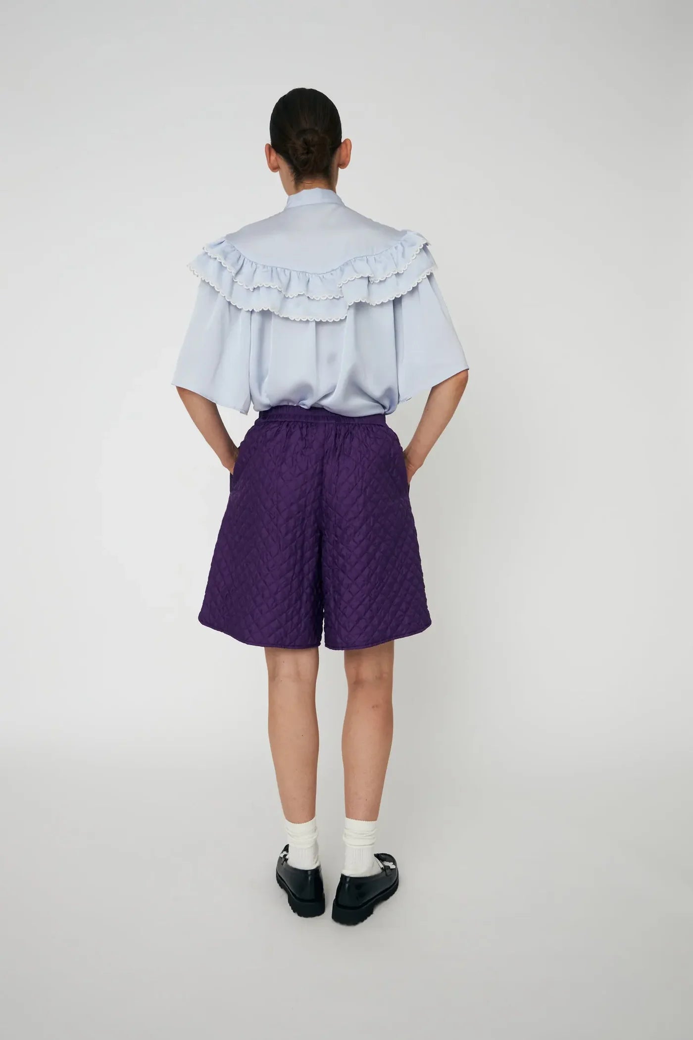 STELLA NOVA Shorts Quilted purple